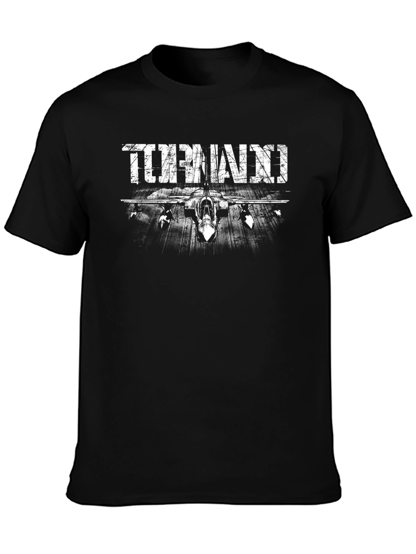Tornado Jet Fighter Black T-Shirt