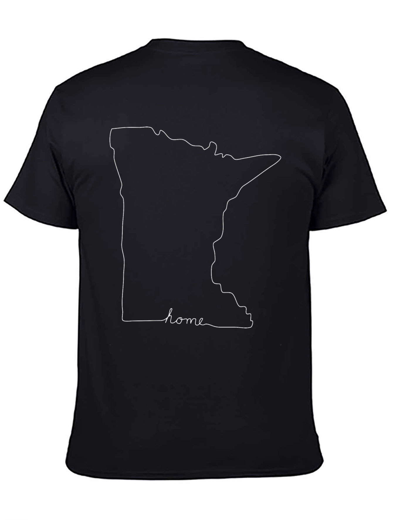 Minnesota State Outline Home Graphic Tee