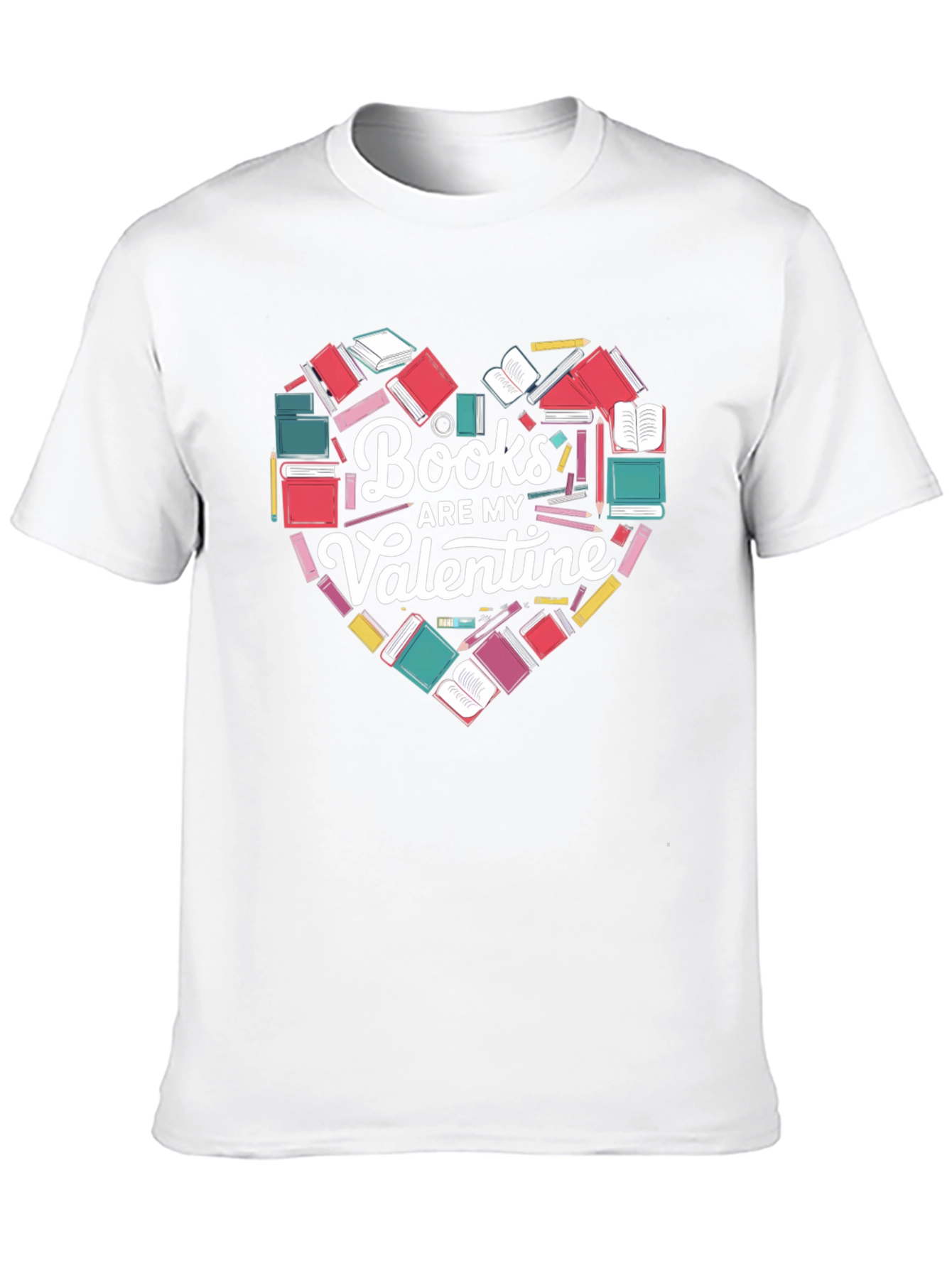 Books Are My Valentine Graphic T-Shirt