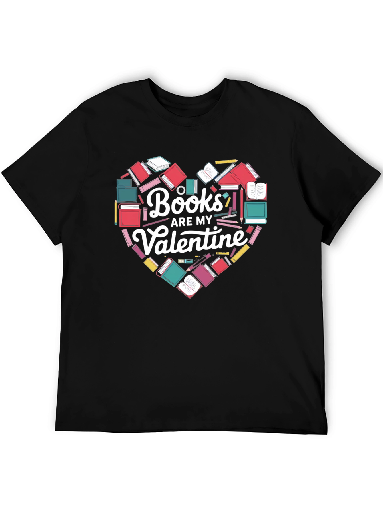 Books Are My Valentine Graphic T-Shirt