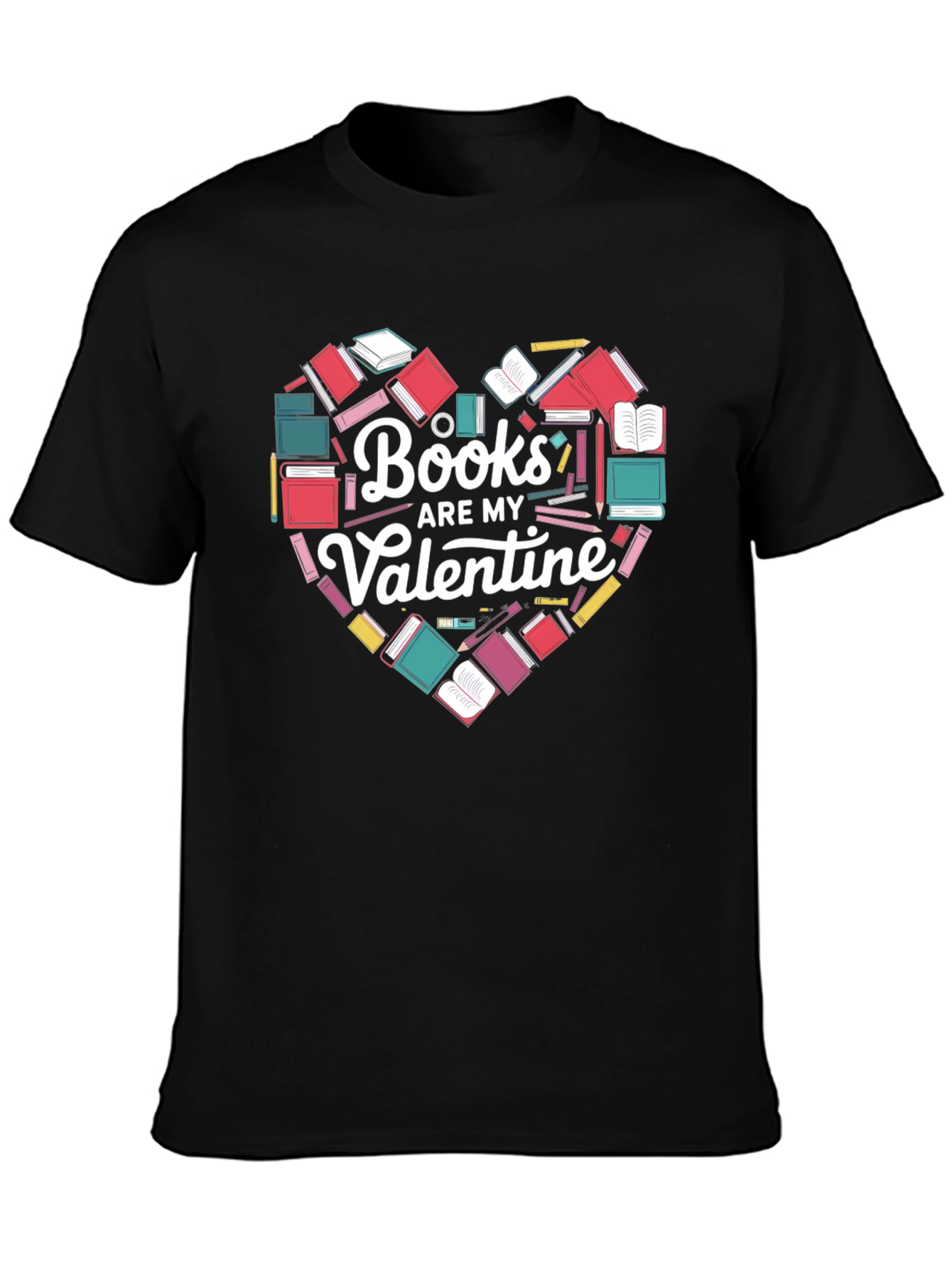 Books Are My Valentine Graphic T-Shirt