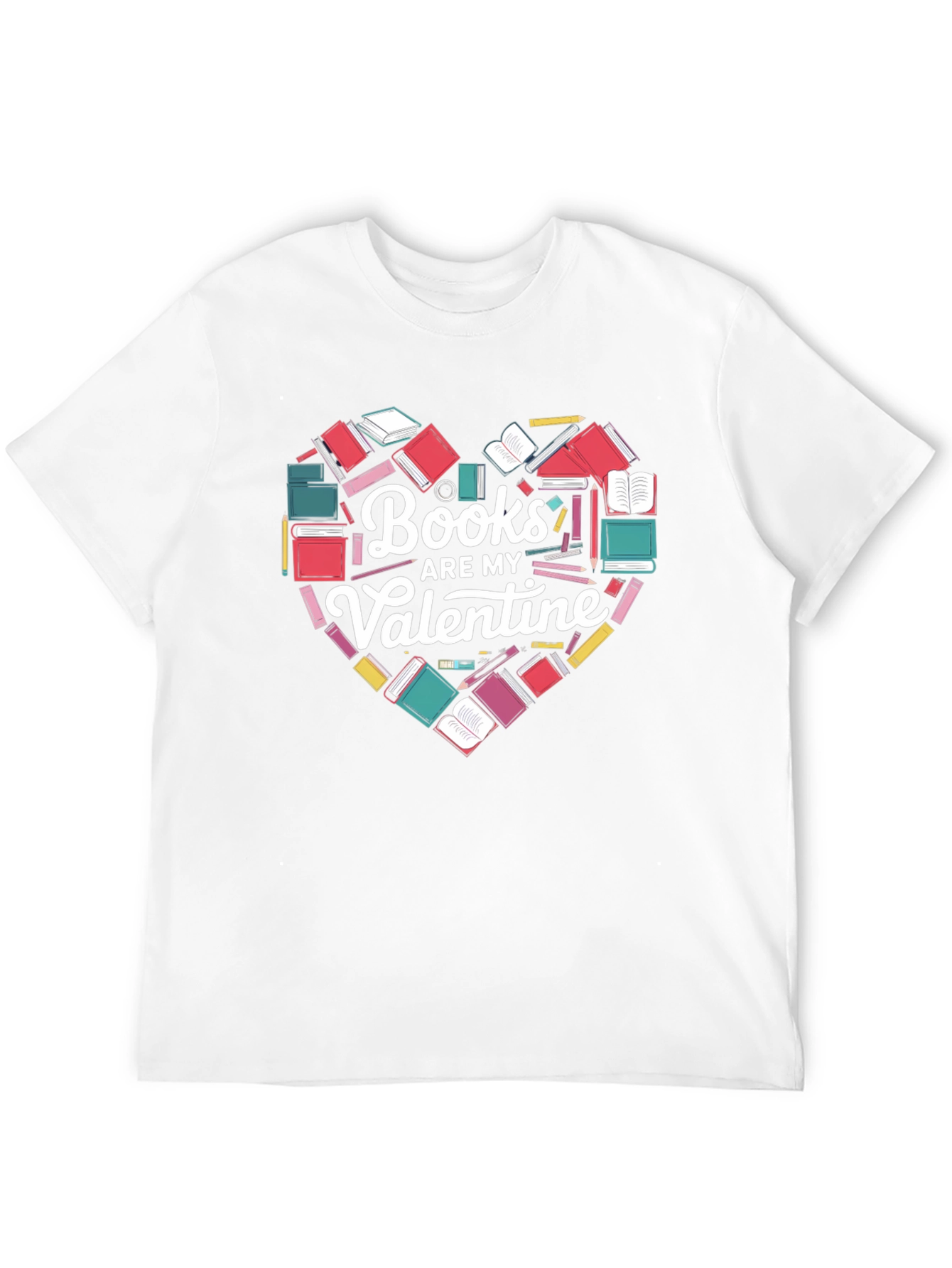 Books Are My Valentine Graphic T-Shirt