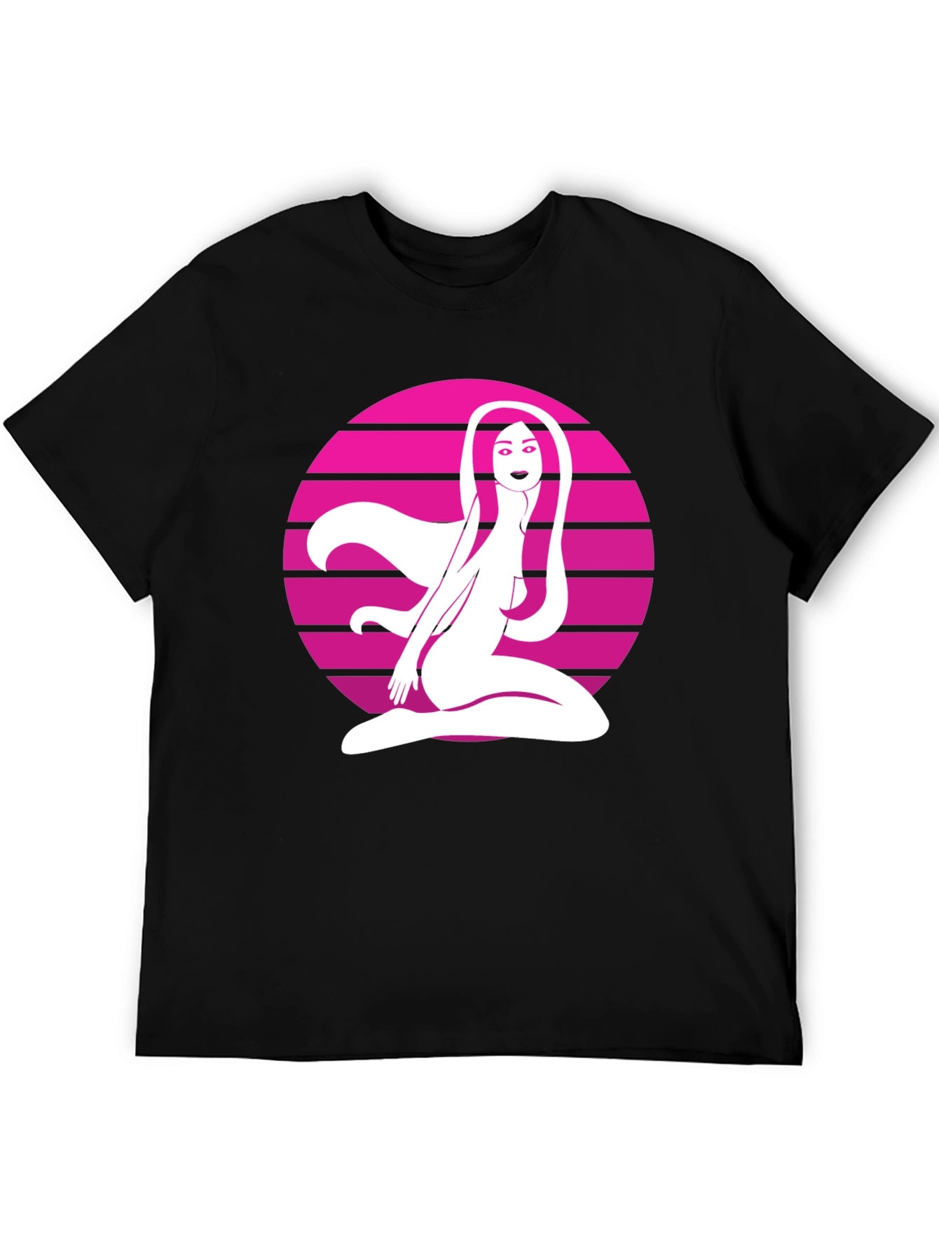 Retro Graphic Tee - Woman in Circle