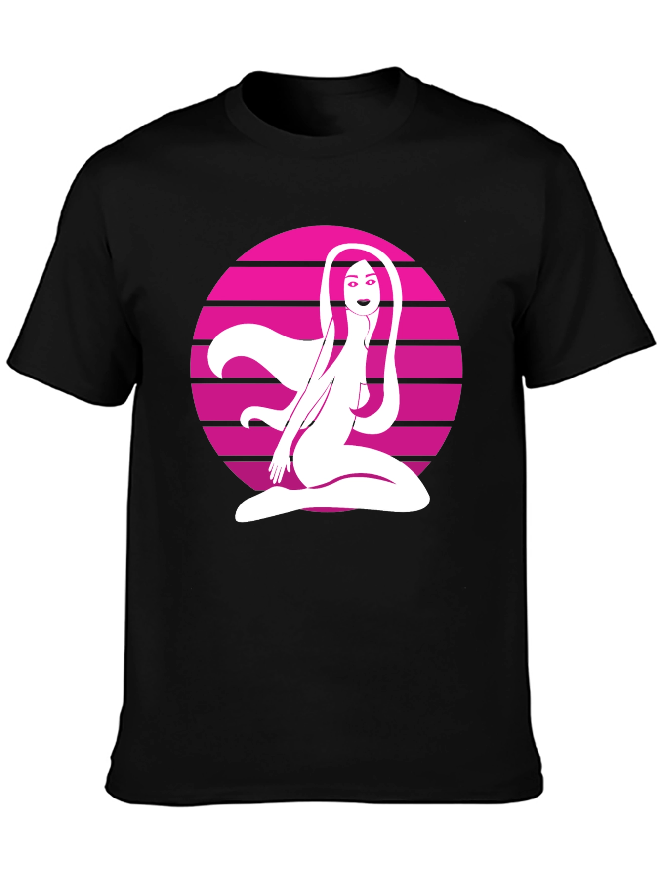 Retro Graphic Tee - Woman in Circle