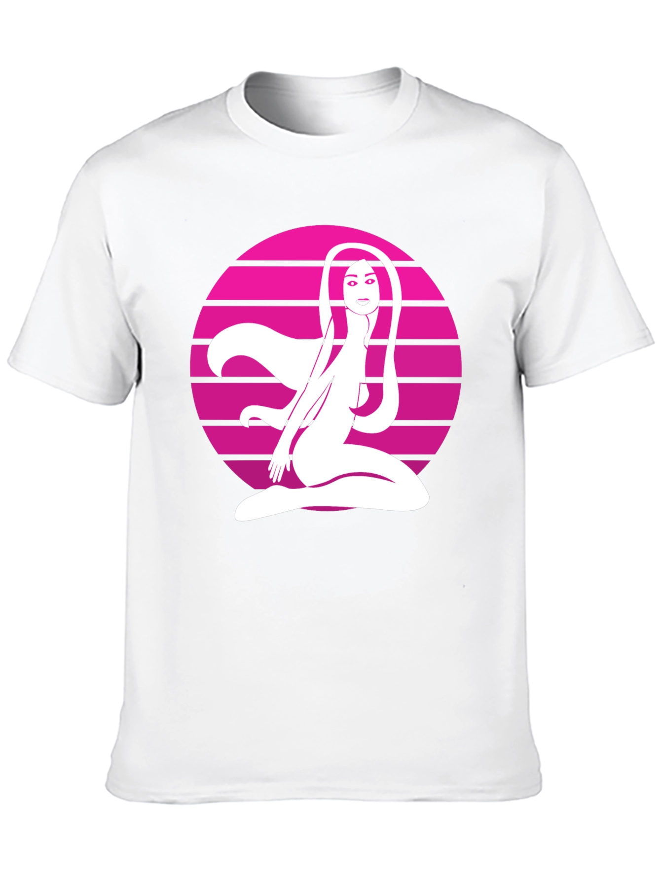 Retro Graphic Tee - Woman in Circle