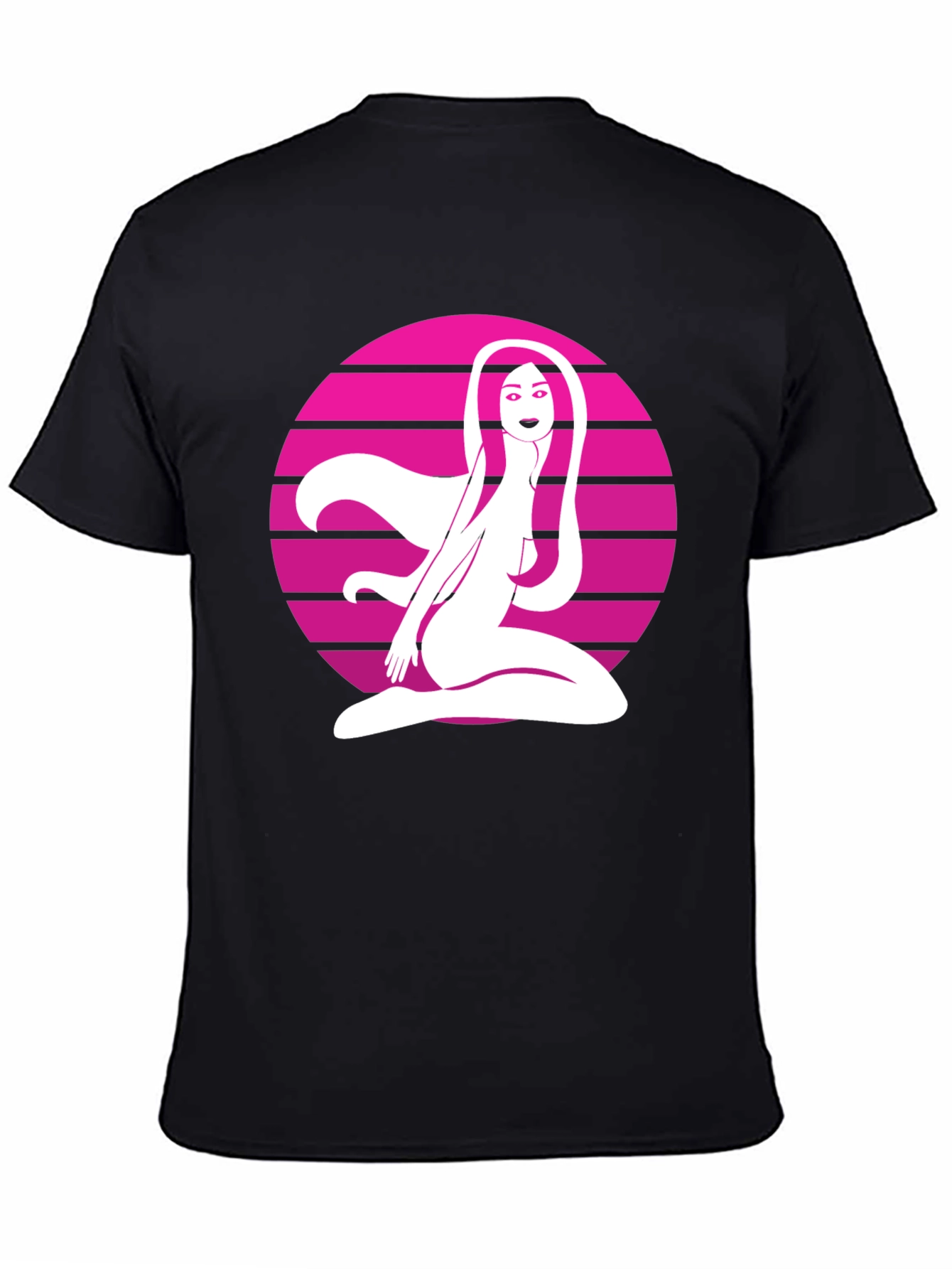 Retro Graphic Tee - Woman in Circle