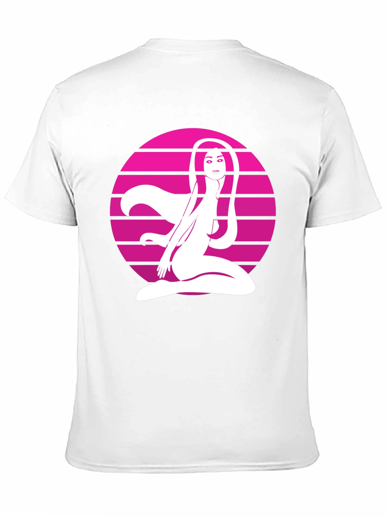 Retro Graphic Tee - Woman in Circle