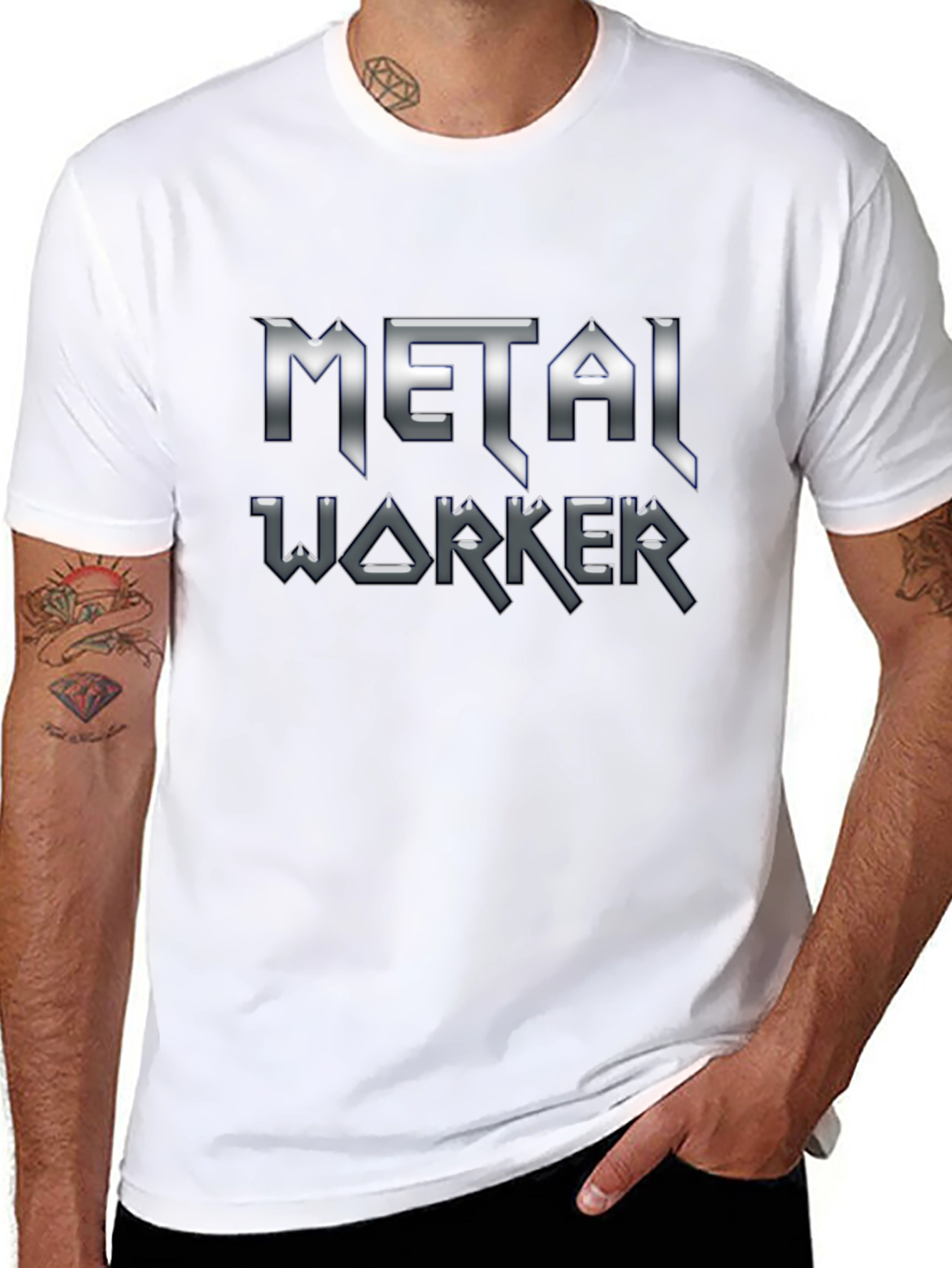 Metal Worker T-Shirt - Heavy Metal Style