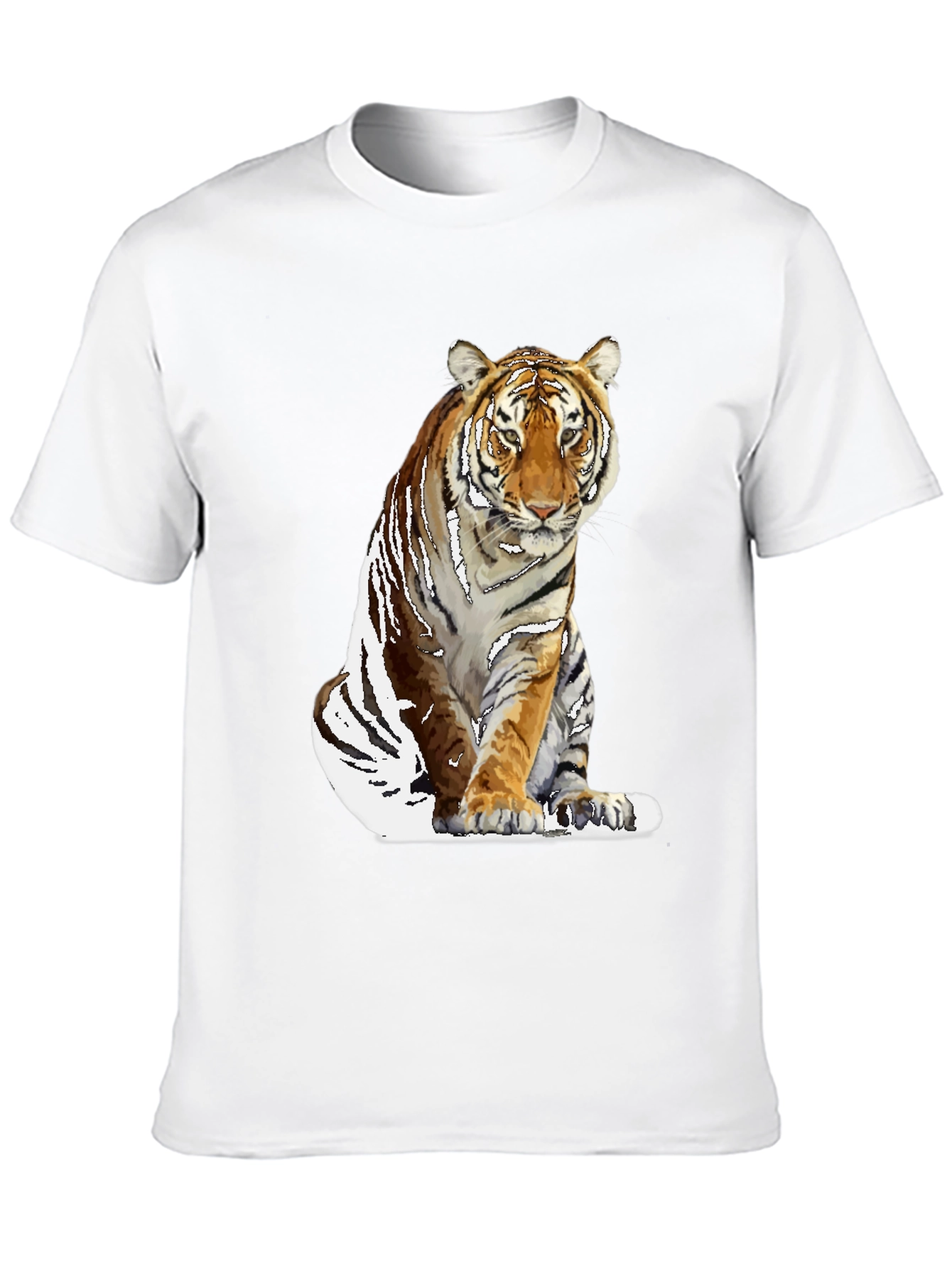 Cool Tiger Graphic Black T-Shirt for Men