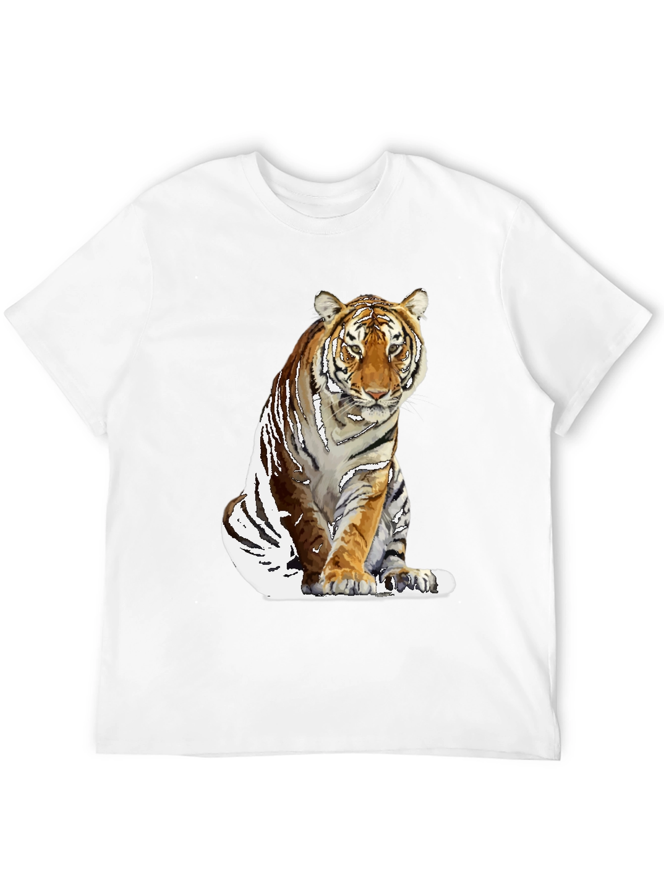 Cool Tiger Graphic Black T-Shirt for Men