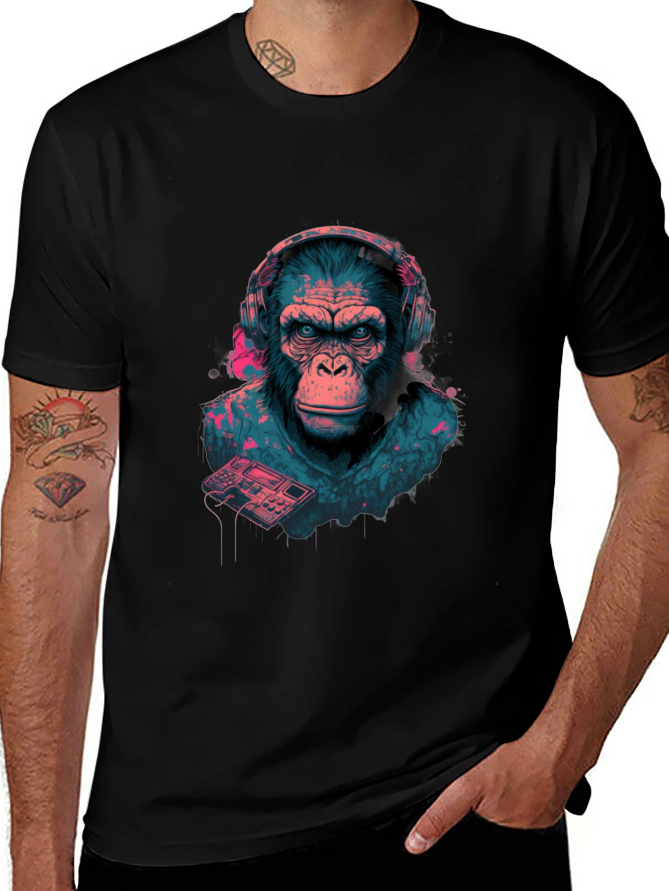 DJ Ape Graphic Tee - Cool & Unique Design