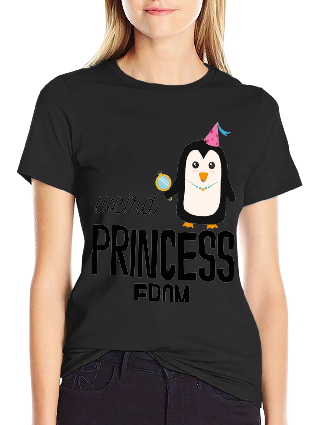 Weird Princess Fandom Black Graphic Tee
