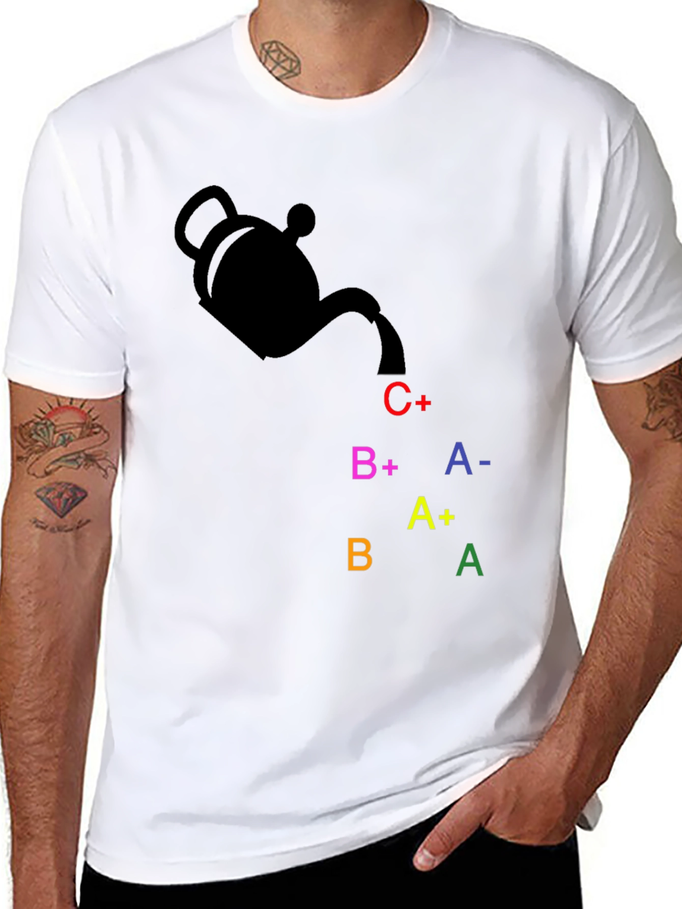 Grades Pouring Black Tee