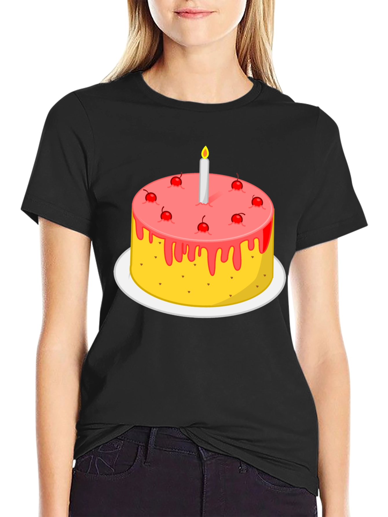 Birthday Cake Graphic Tee - Festive & Fun T-Shirt
