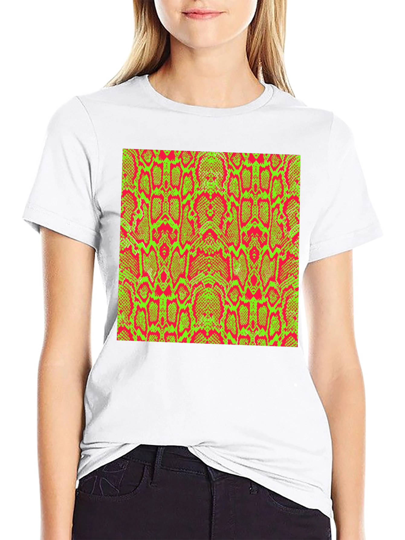 Bold Snake Print Tee - Unique Style