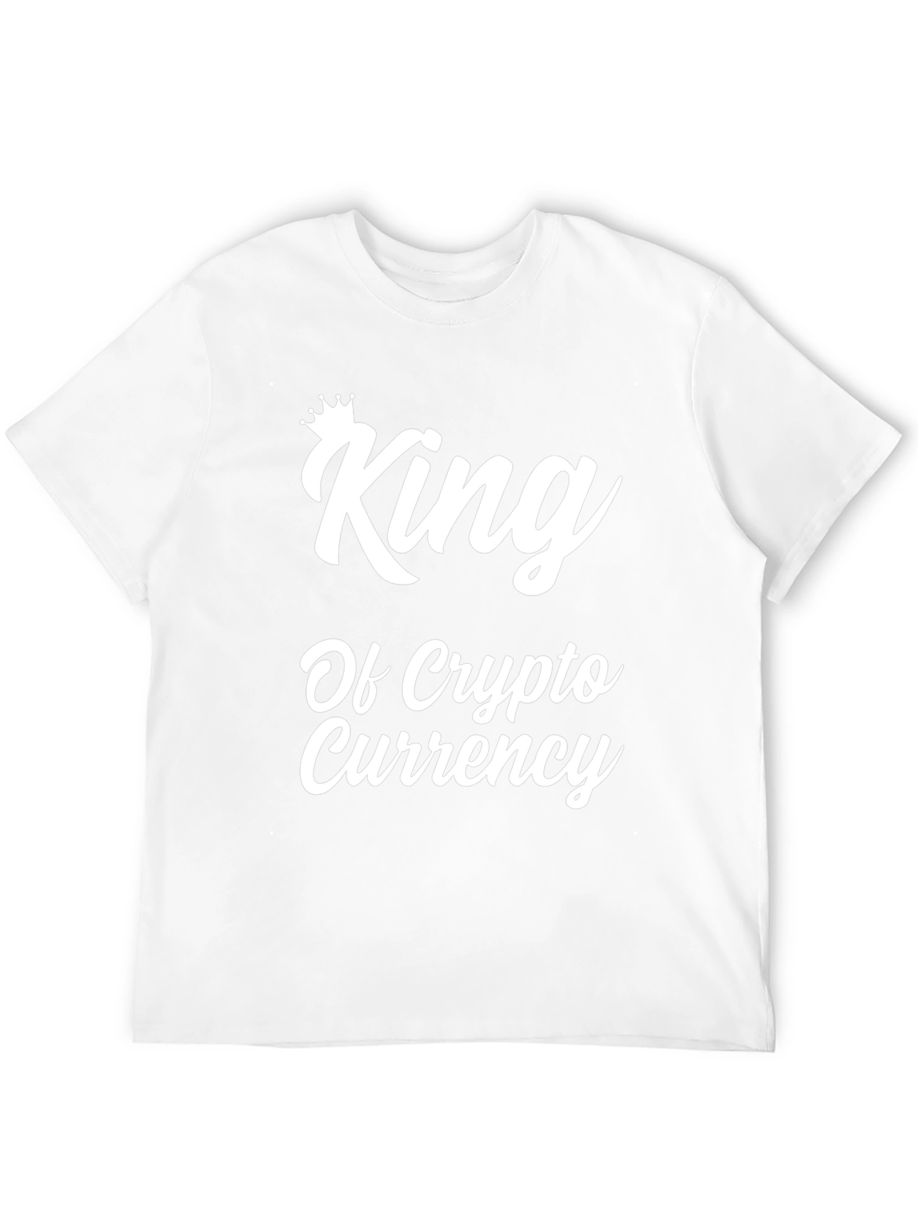 King of Crypto Currency T-Shirt - Black Graphic Tee