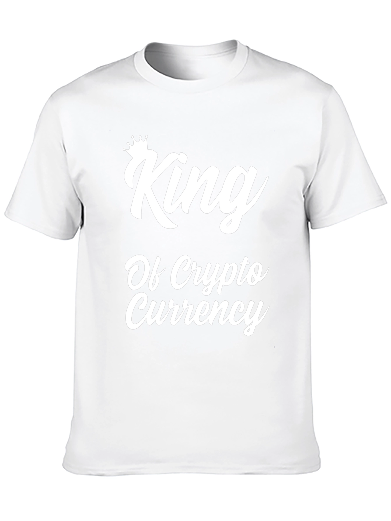 King of Crypto Currency T-Shirt - Black Graphic Tee