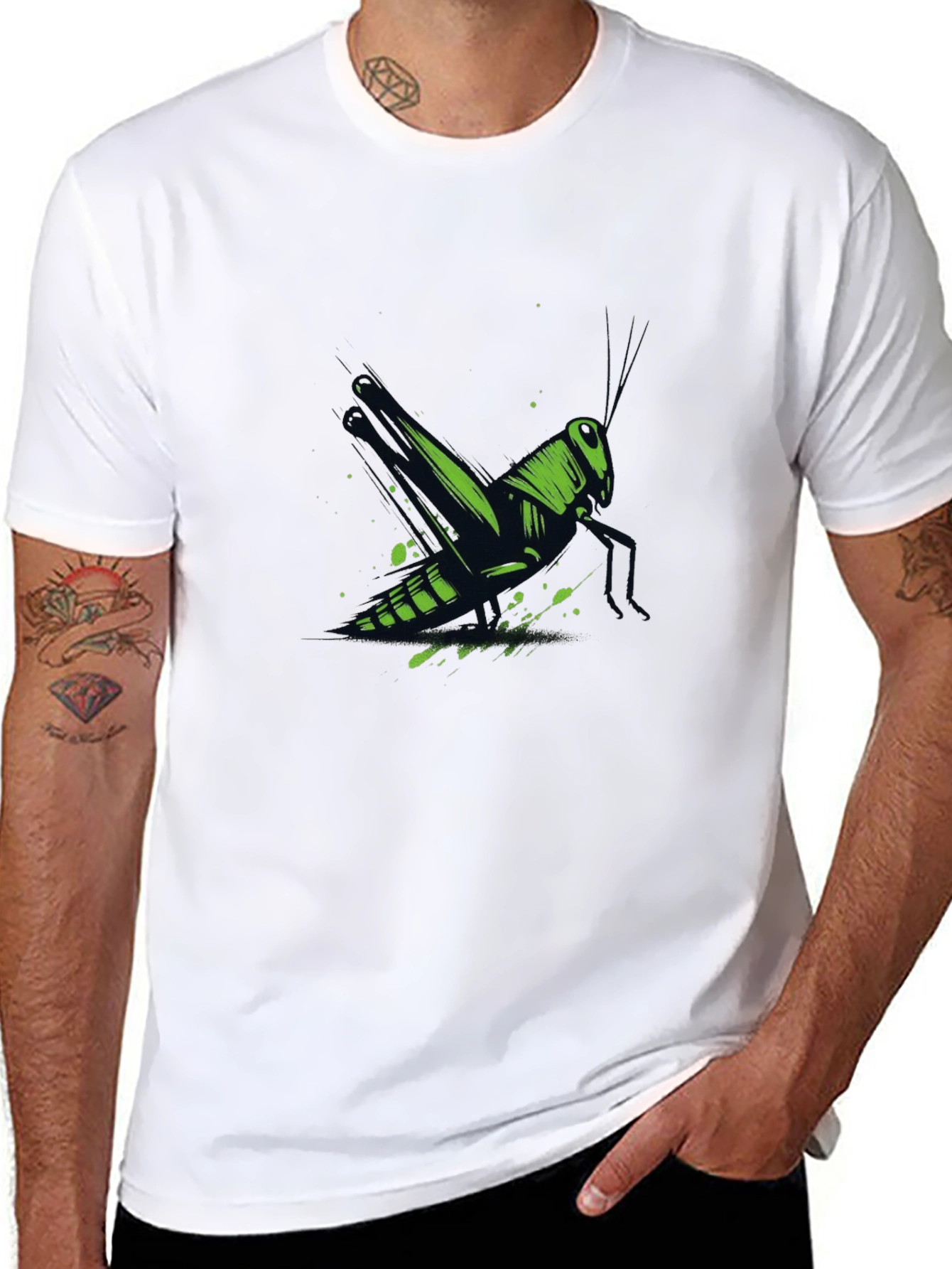 Grasshopper Graphic Tee - Black