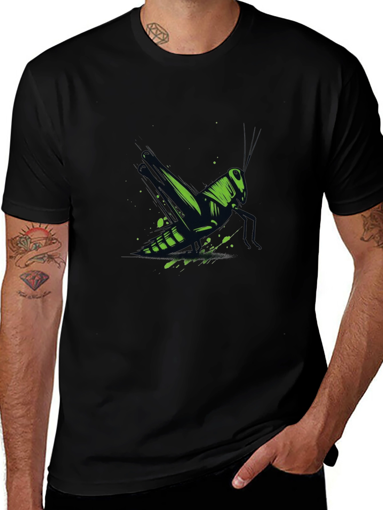 Grasshopper Graphic Tee - Black