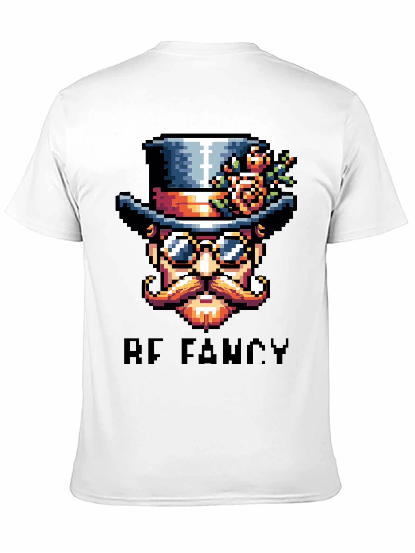 Be Fancy Pixel Art T-Shirt - Unique Steampunk Style