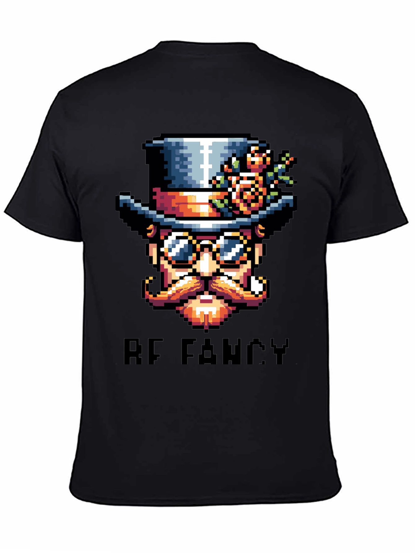 Be Fancy Pixel Art T-Shirt - Unique Steampunk Style