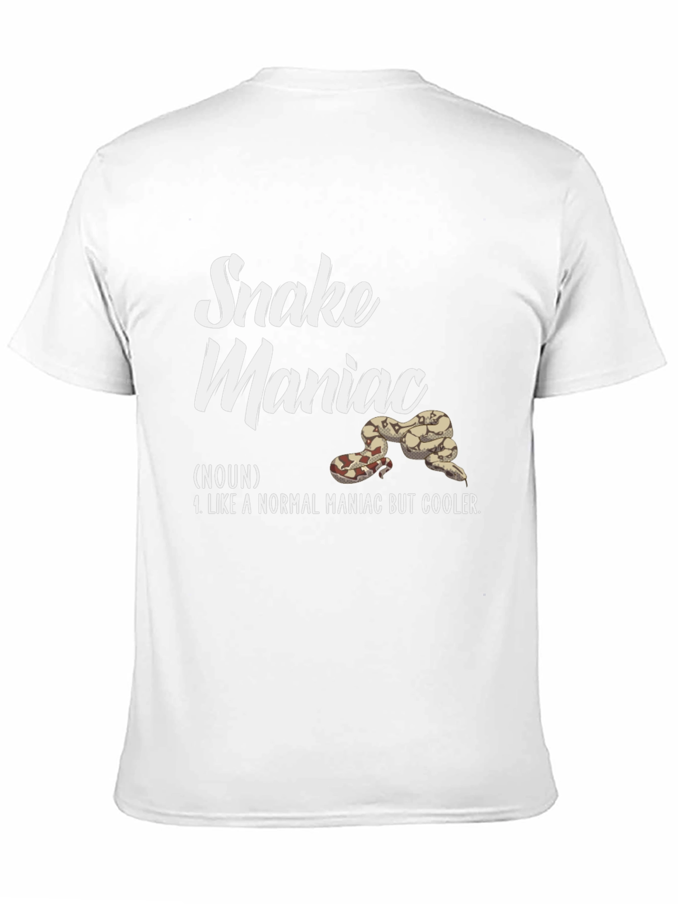 Snake Maniac Graphic T-Shirt - Cool Reptile Lover Tee