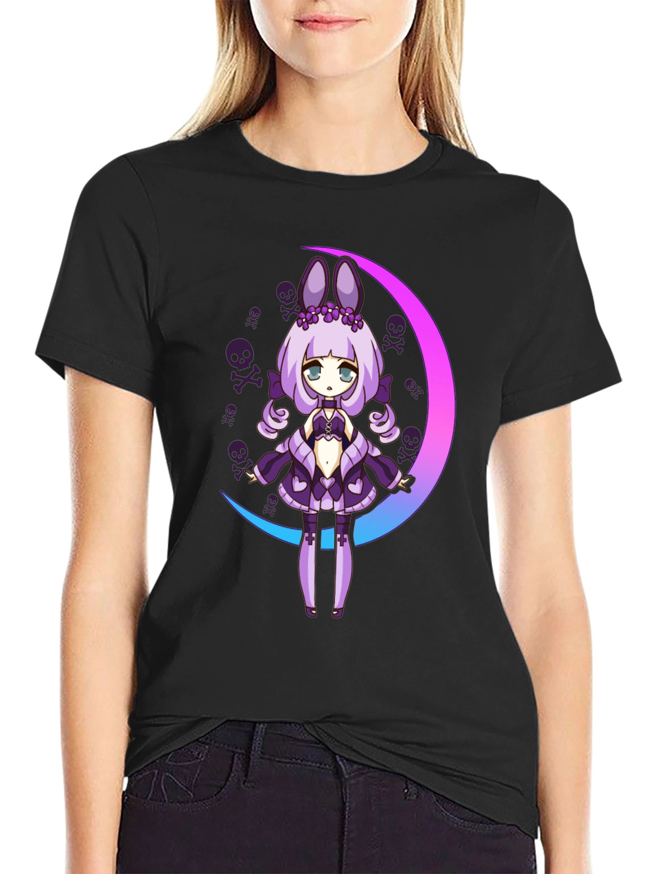 Gothic Anime Girl T-Shirt