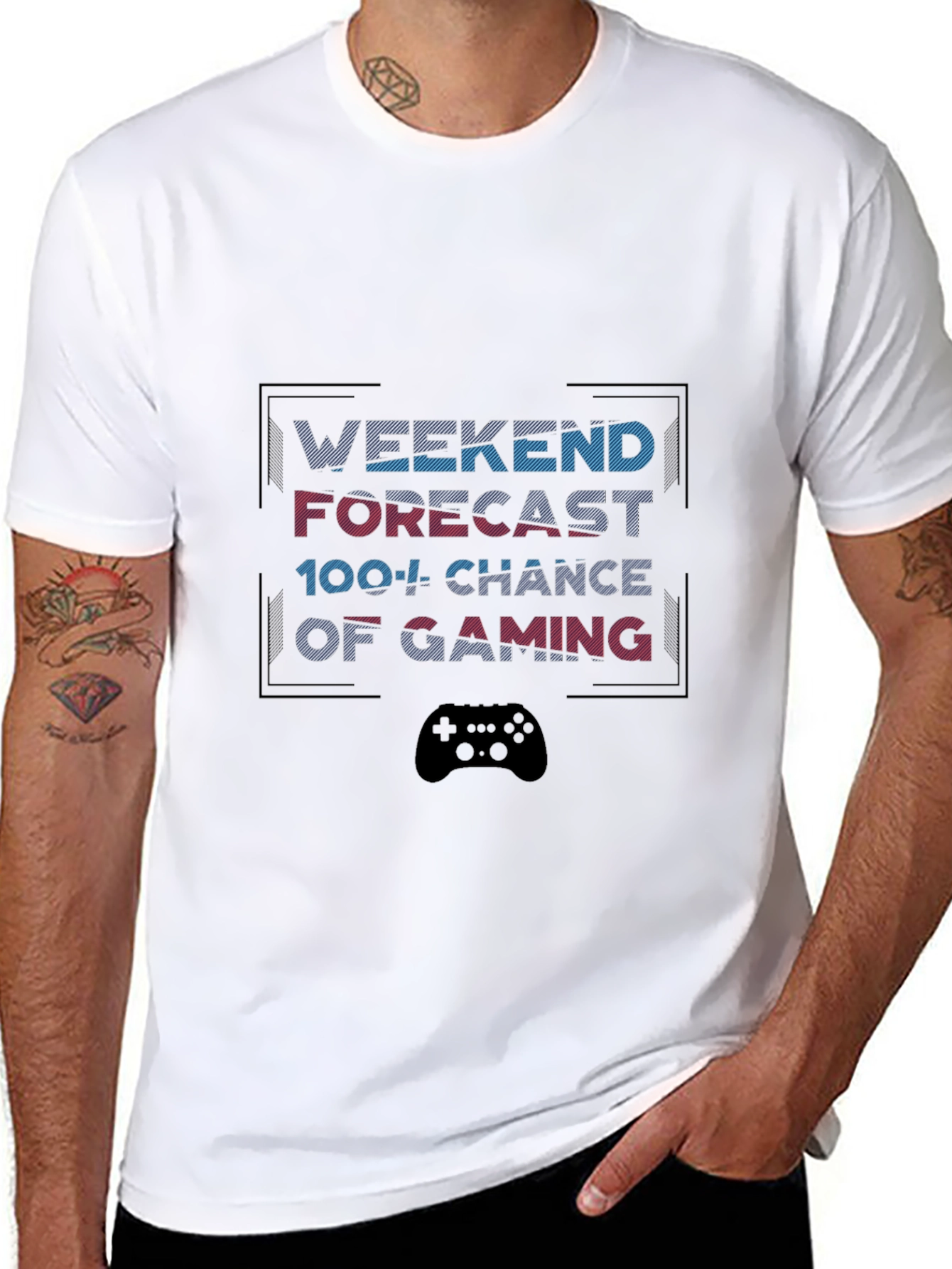 Weekend Gaming Forecast Graphic Tee