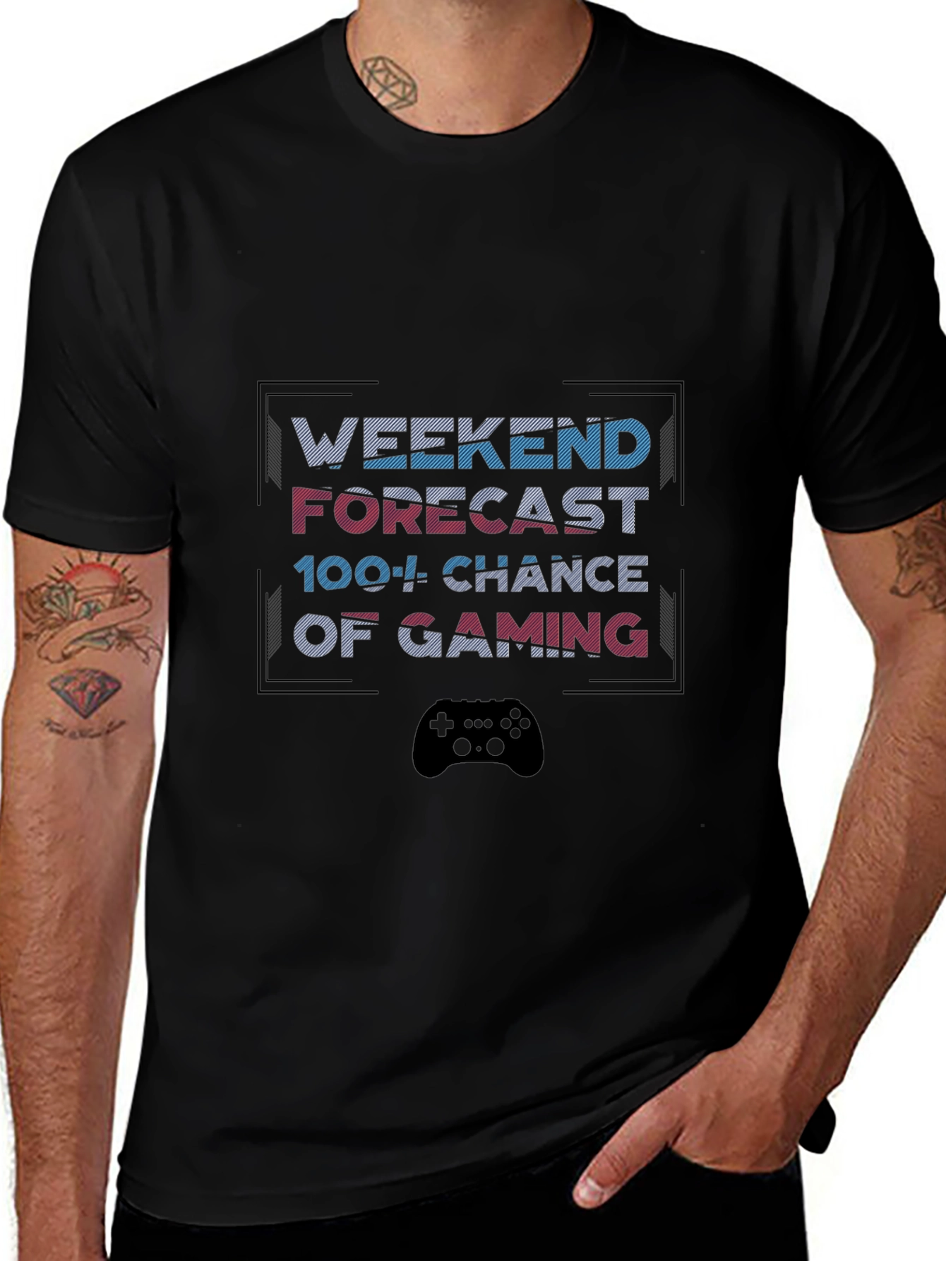 Weekend Gaming Forecast Graphic Tee
