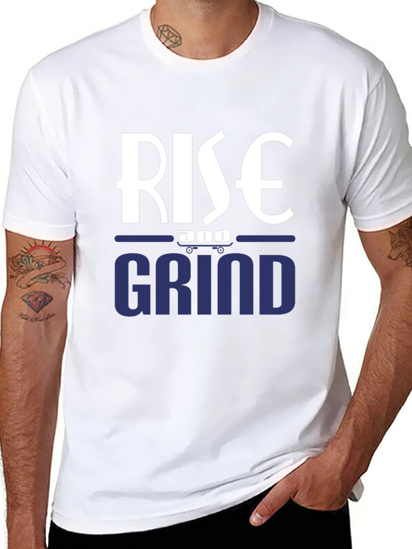 Rise and Grind Graphic Tee - Motivational T-Shirt