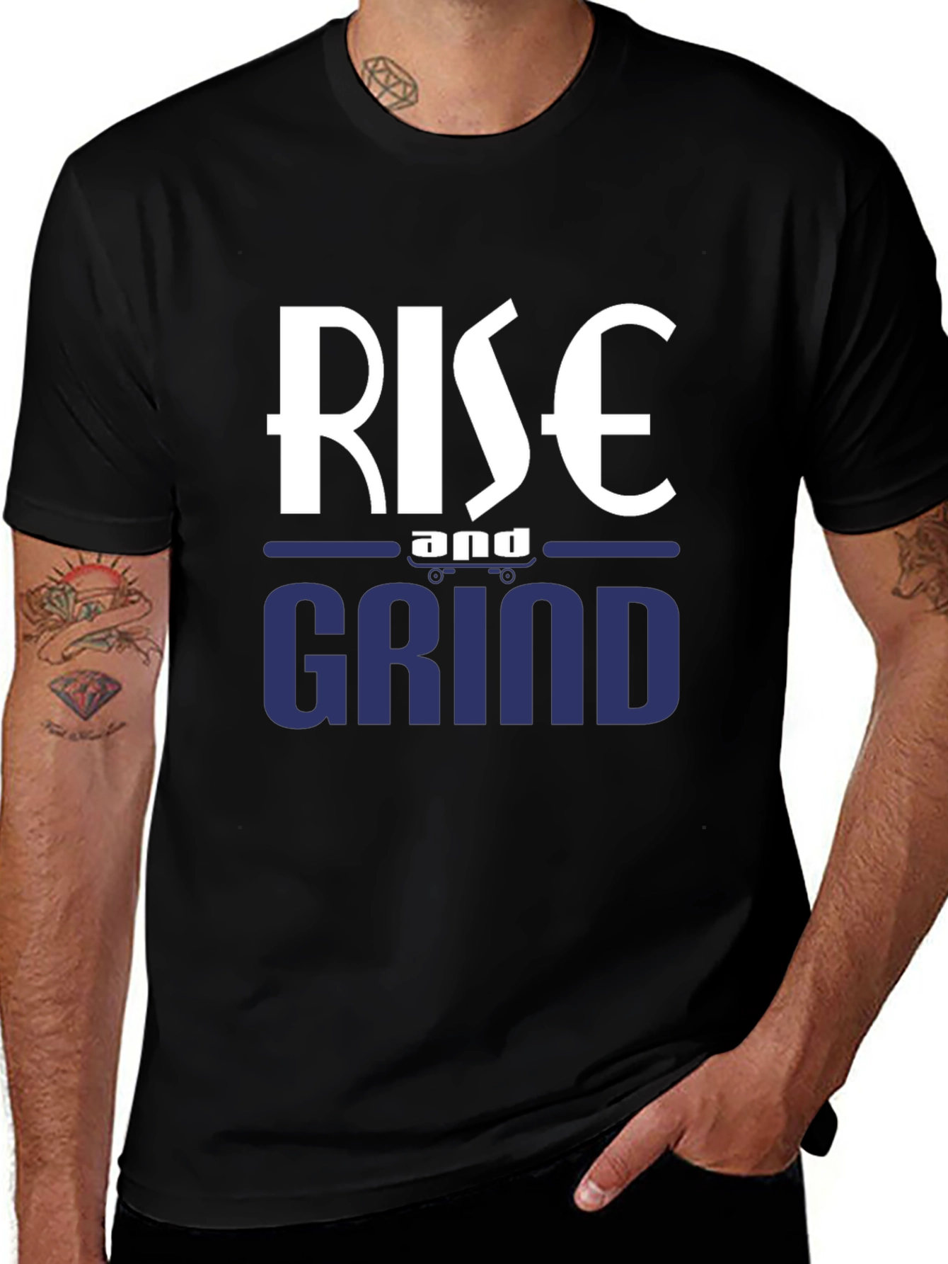 Rise and Grind Graphic Tee - Motivational T-Shirt