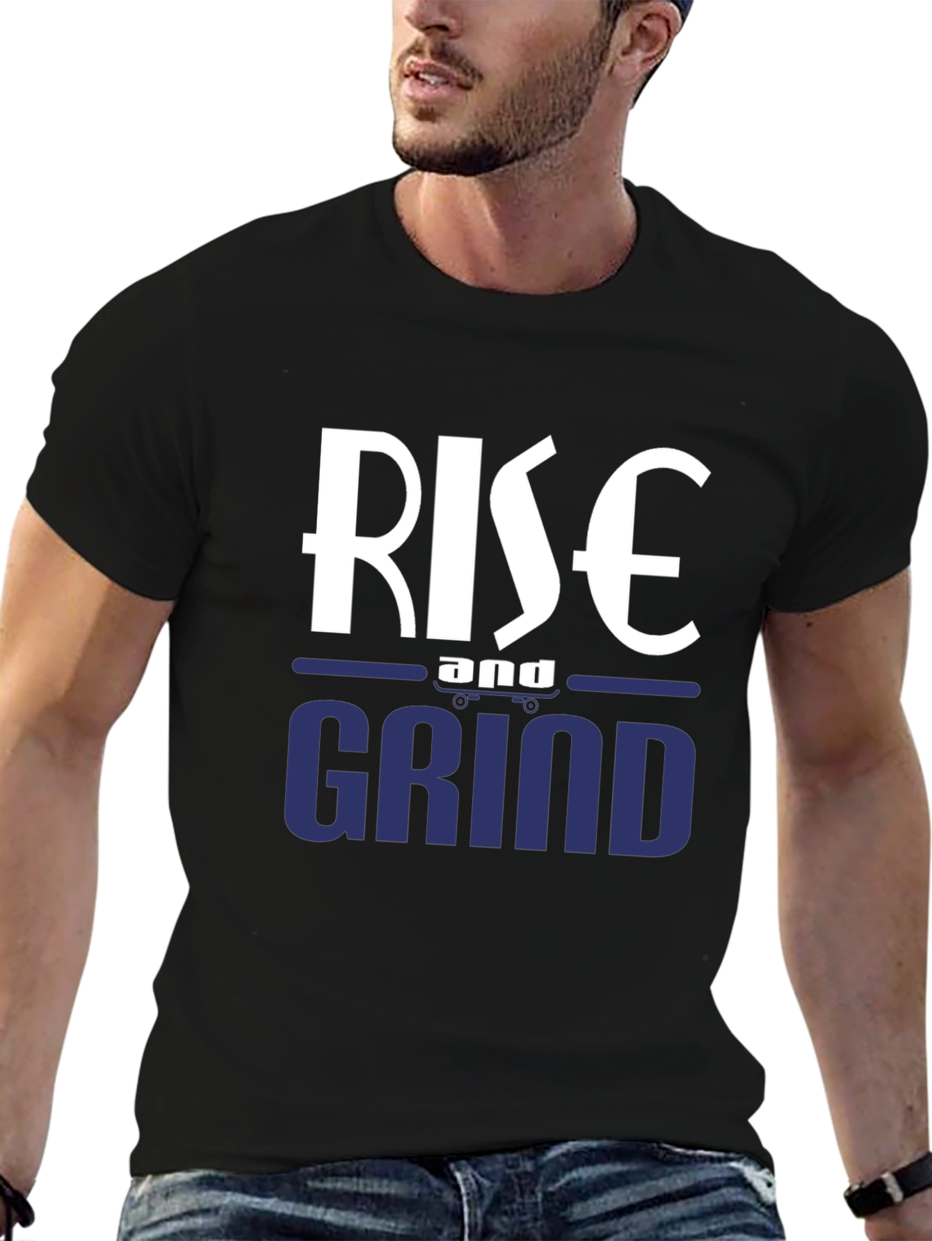 Rise and Grind Graphic Tee - Motivational T-Shirt