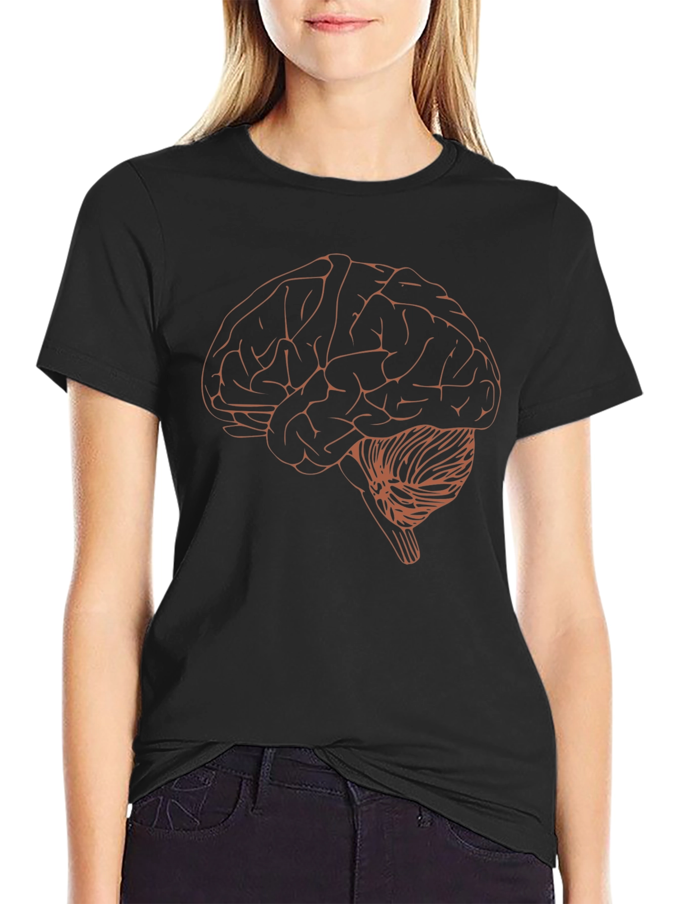 Brain Graphic T-Shirt - Anatomical Design