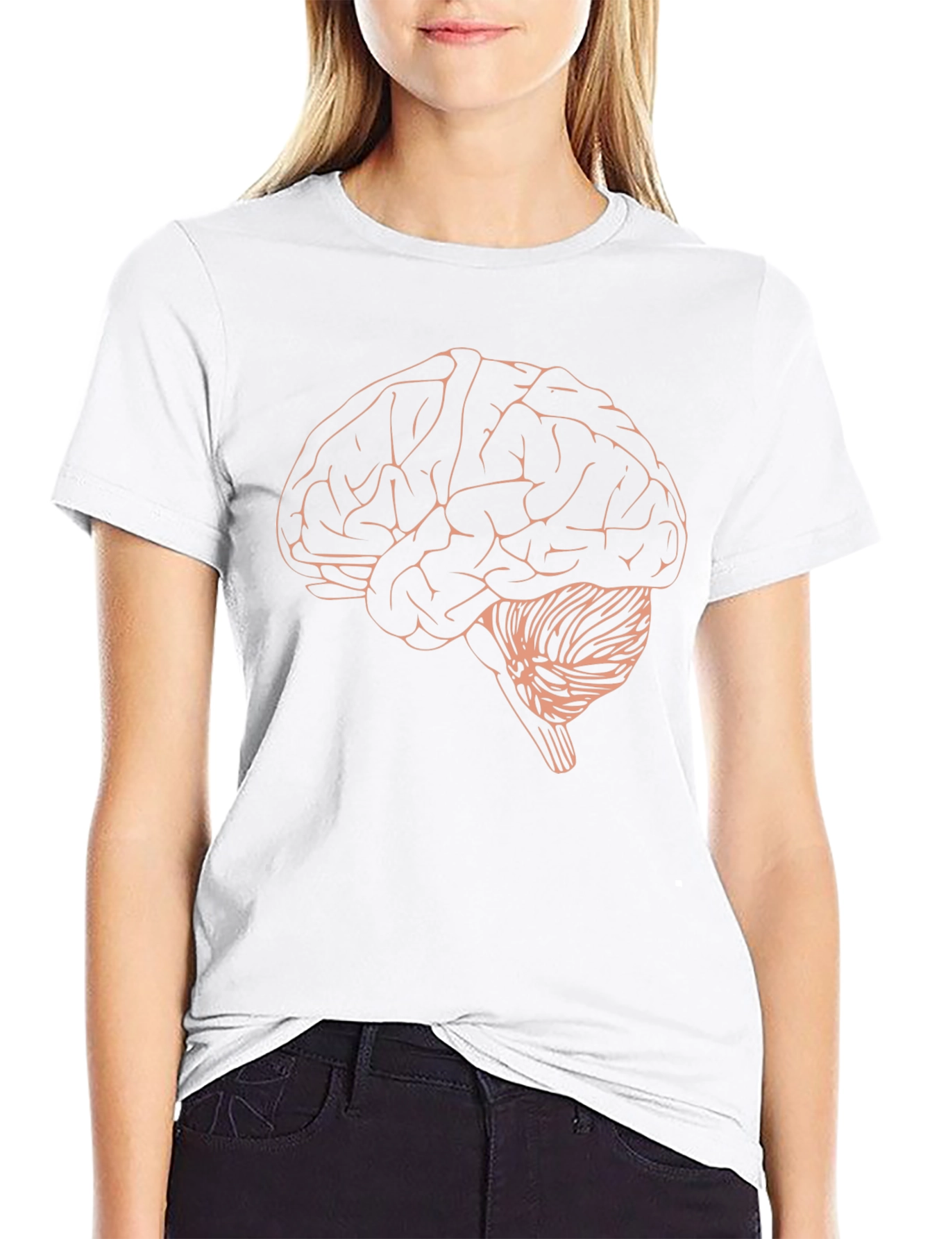 Brain Graphic T-Shirt - Anatomical Design