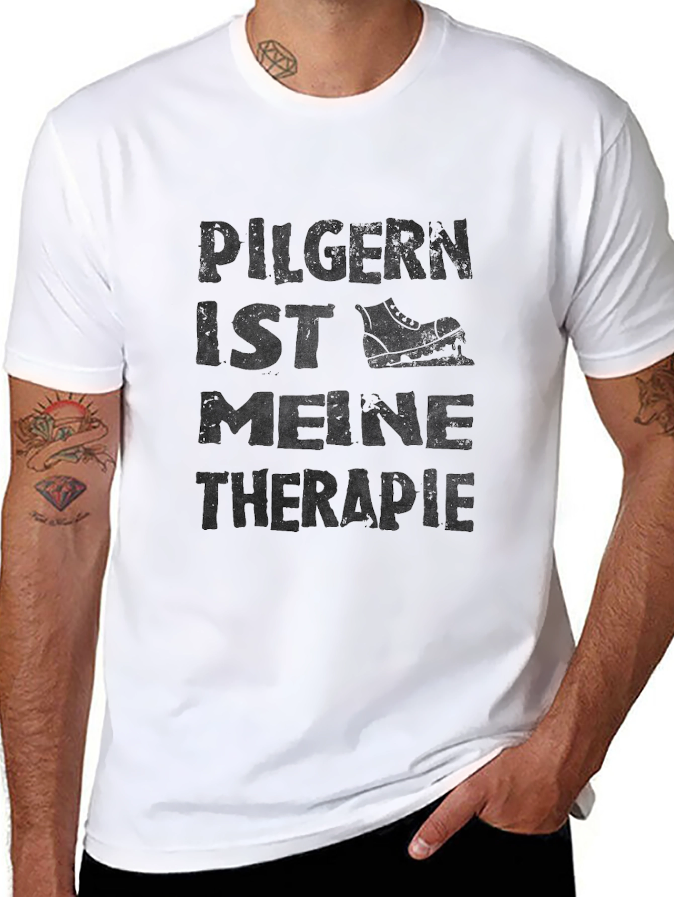 Pilgern Ist Meine Therapie Hiking T-Shirt