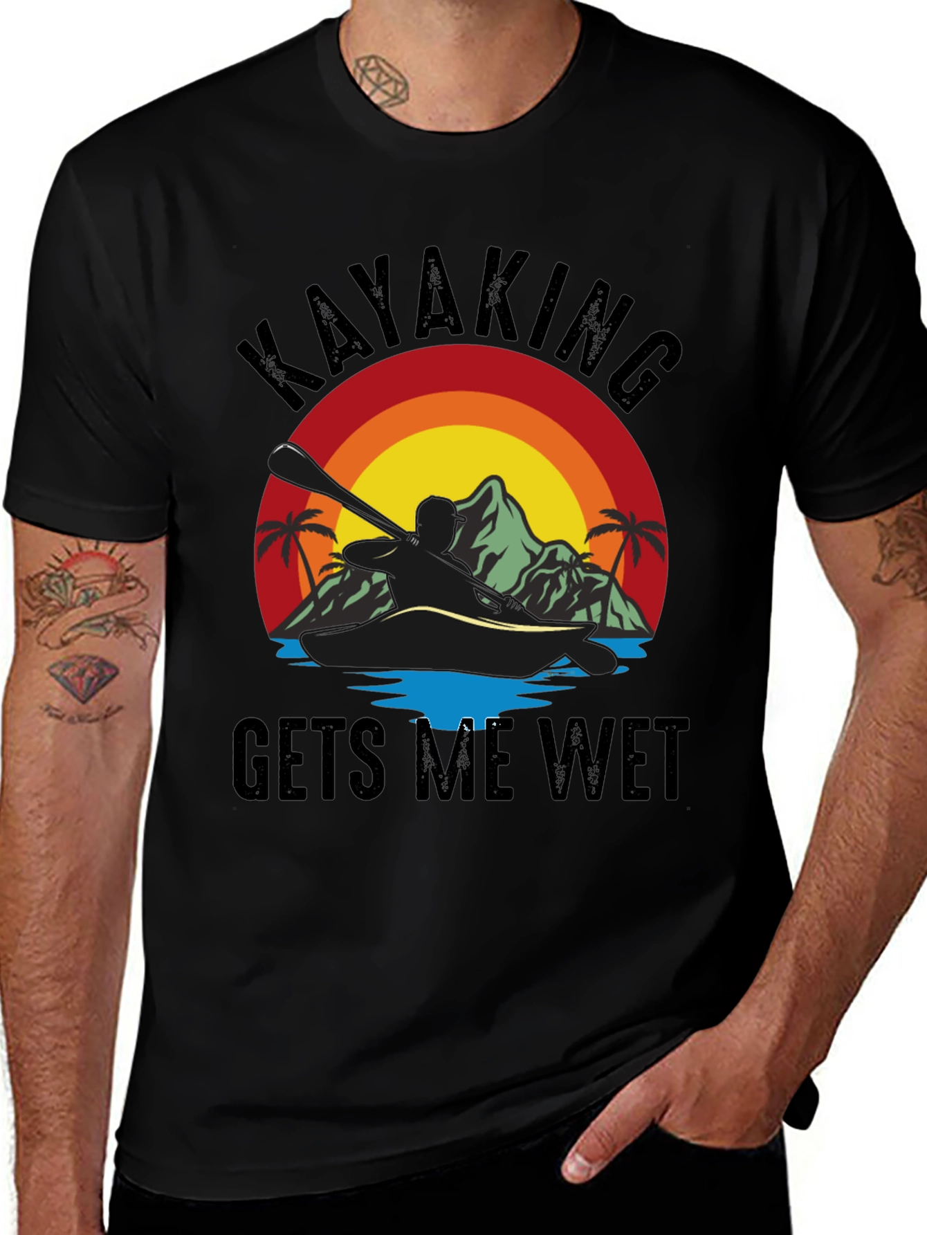 Kayaking T-Shirt - Gets Me Wet Graphic Tee