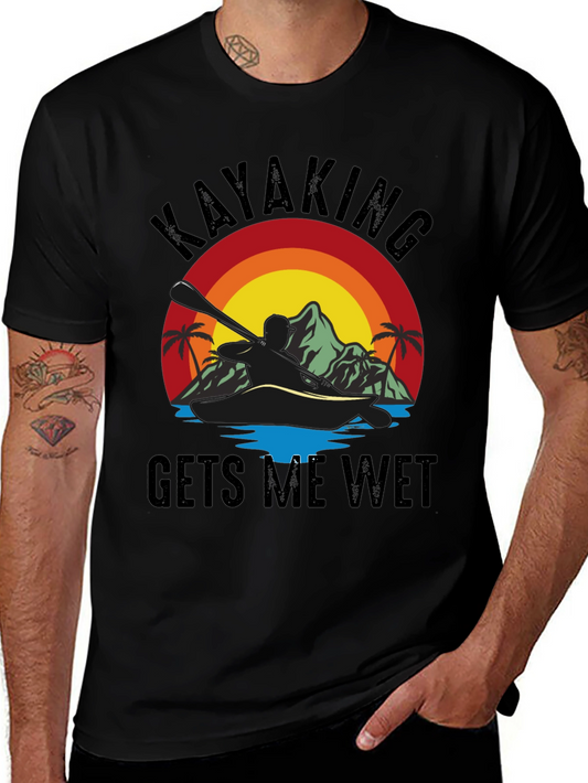 Kayaking T-Shirt - Gets Me Wet Graphic Tee