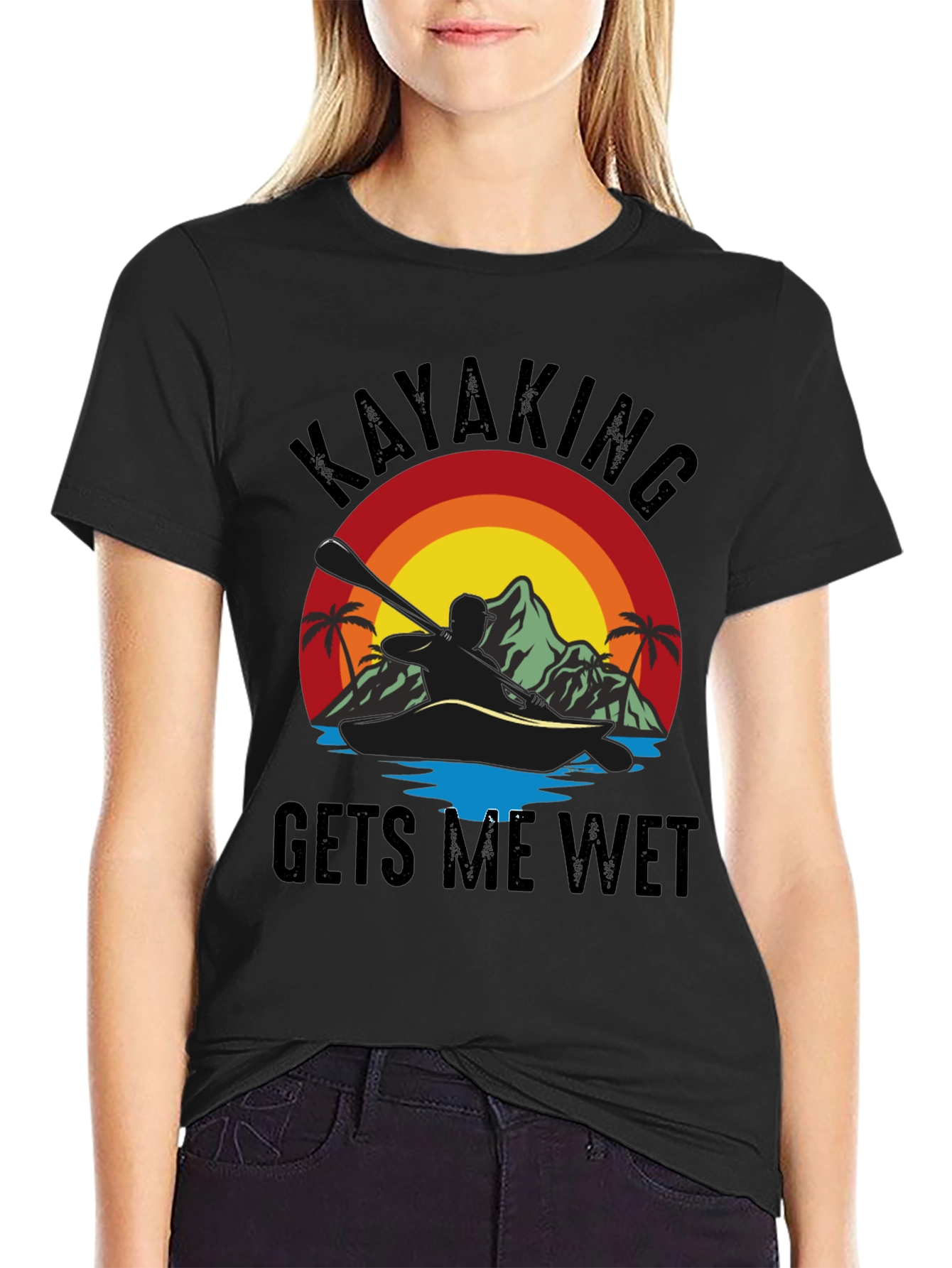 Kayaking T-Shirt - Gets Me Wet Graphic Tee