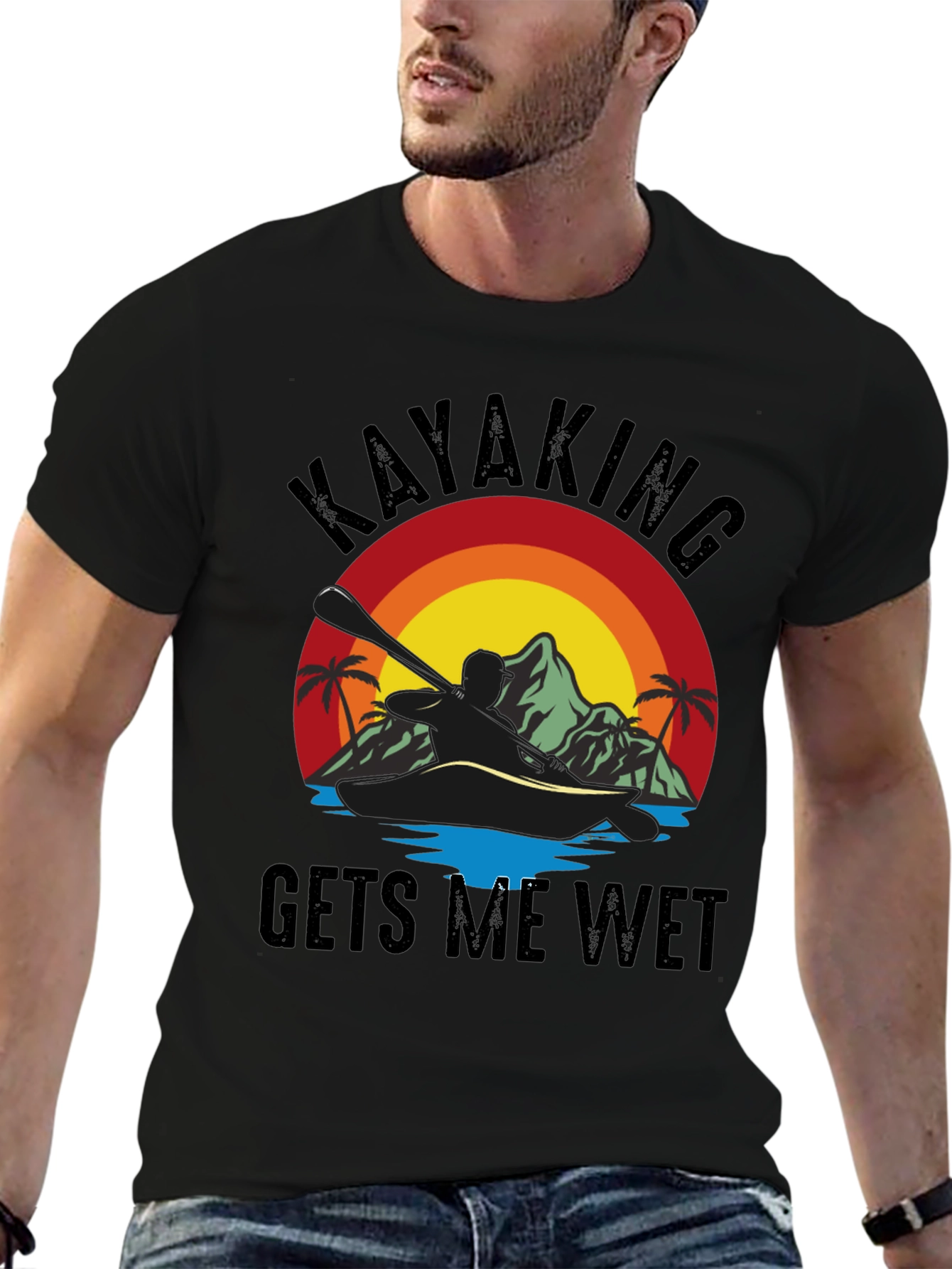 Kayaking T-Shirt - Gets Me Wet Graphic Tee