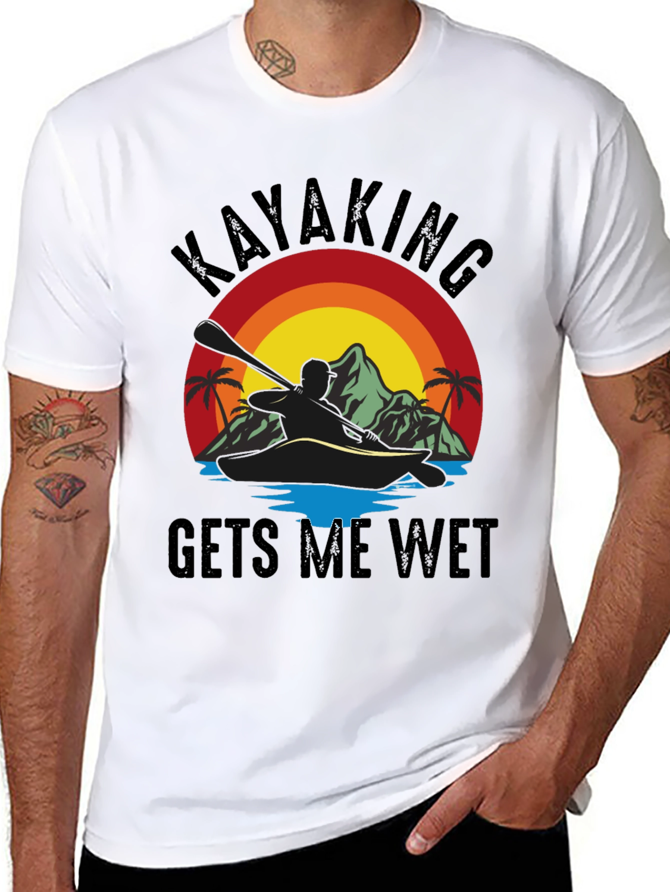 Kayaking T-Shirt - Gets Me Wet Graphic Tee