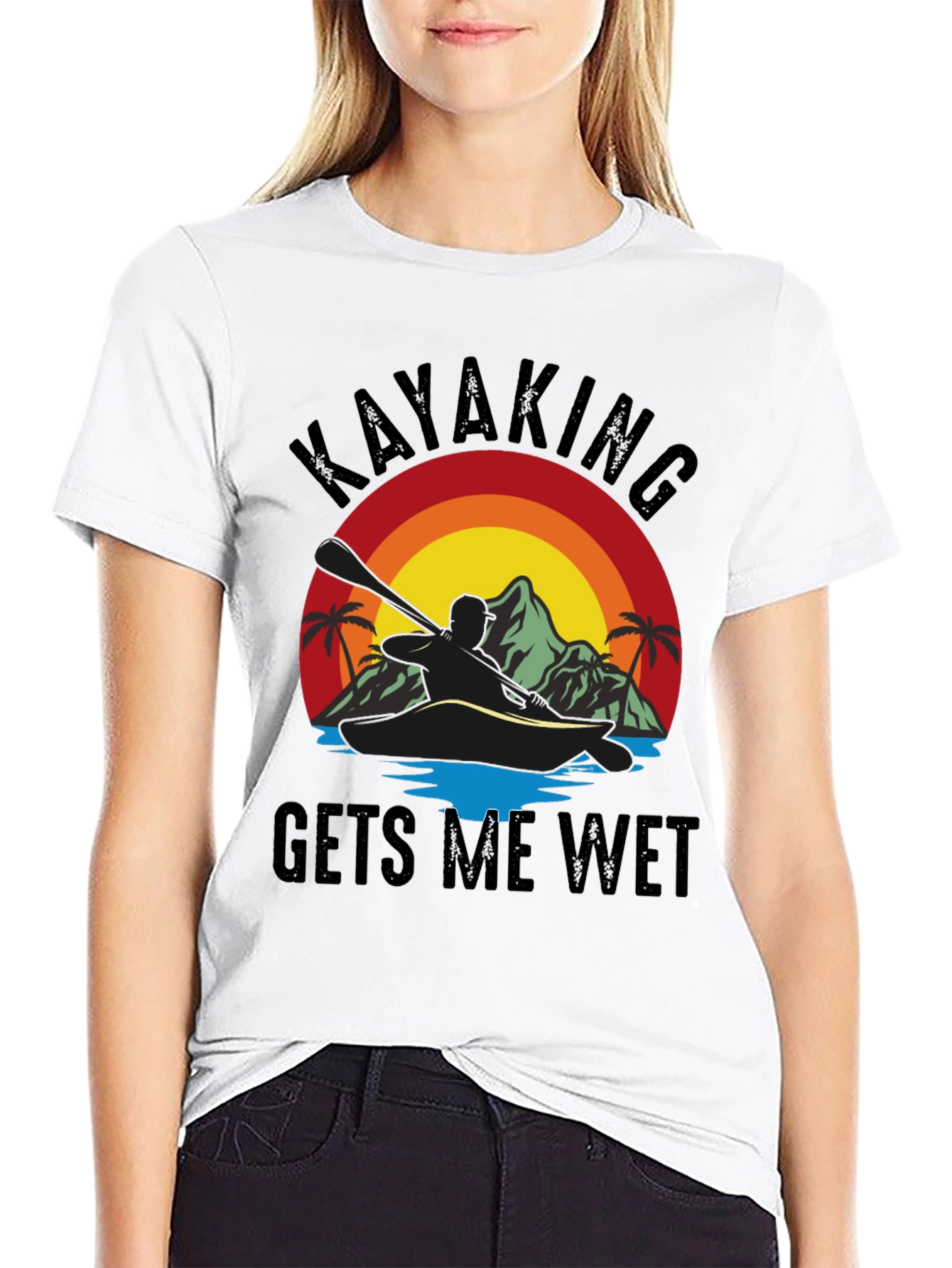 Kayaking T-Shirt - Gets Me Wet Graphic Tee