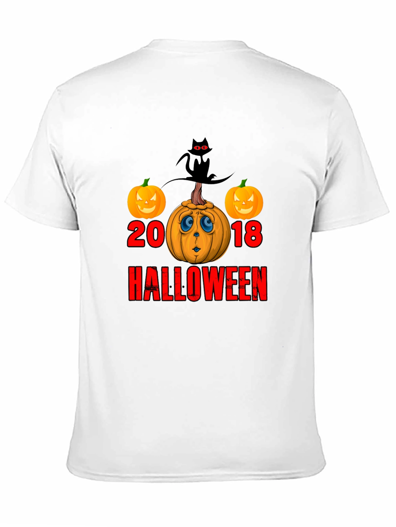 Halloween 2018 T-Shirt Pumpkin Cat