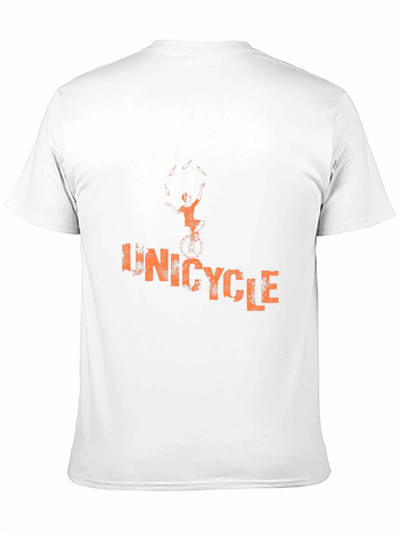 Unicycle Juggler Graphic Tee - Black Cotton T-Shirt