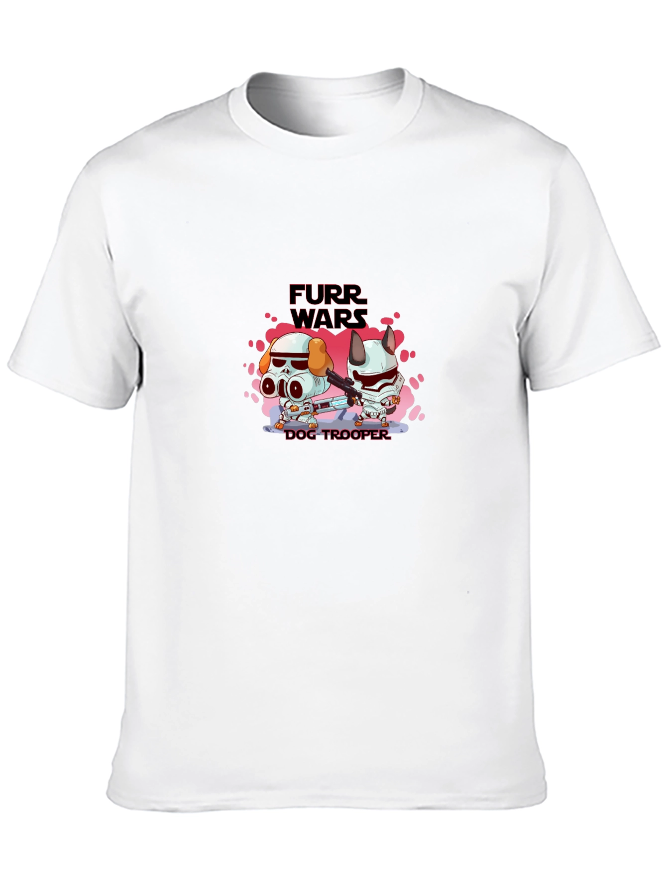 Furr Wars Dog Trooper Graphic T-Shirt
