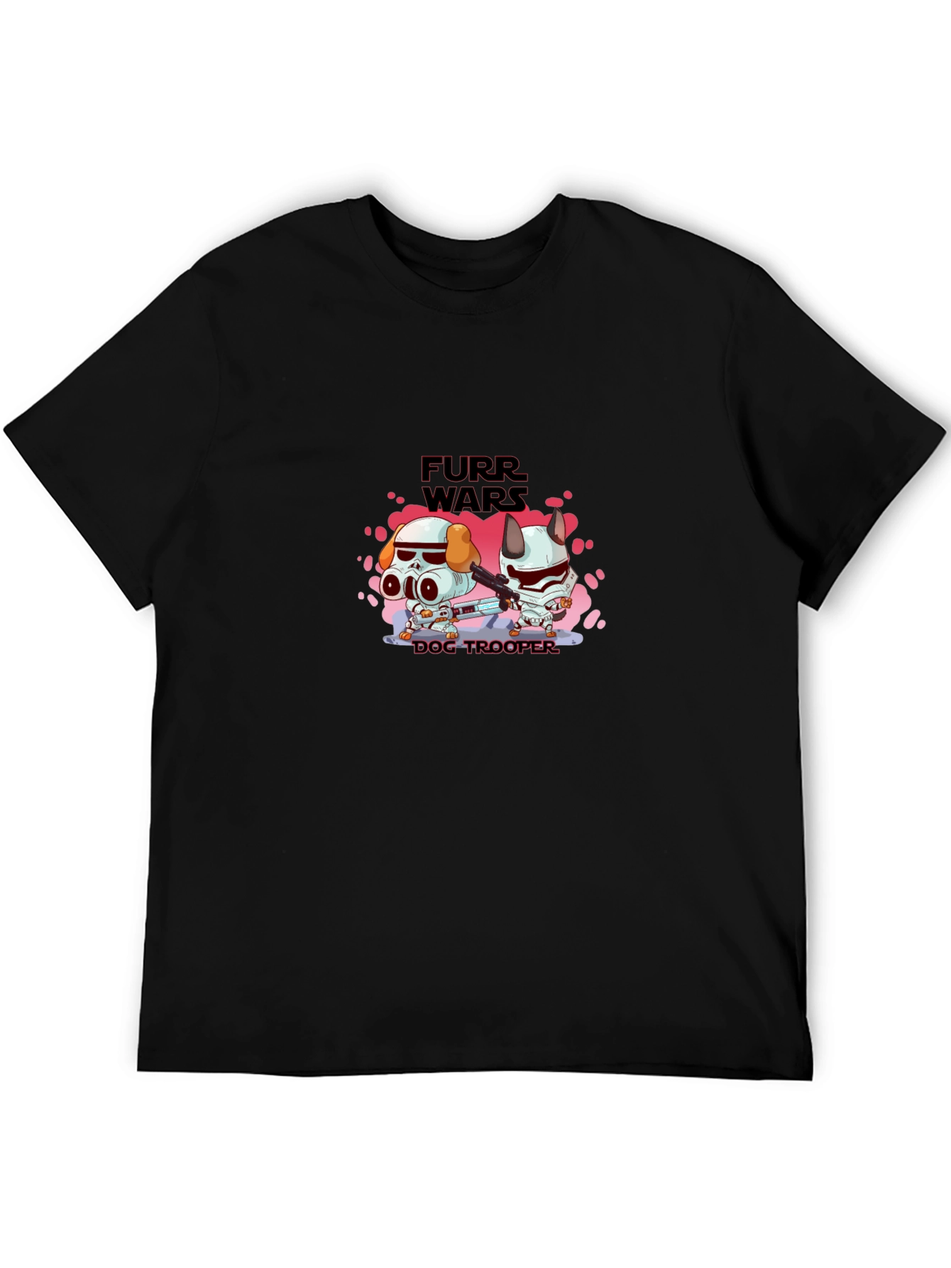 Furr Wars Dog Trooper Graphic T-Shirt