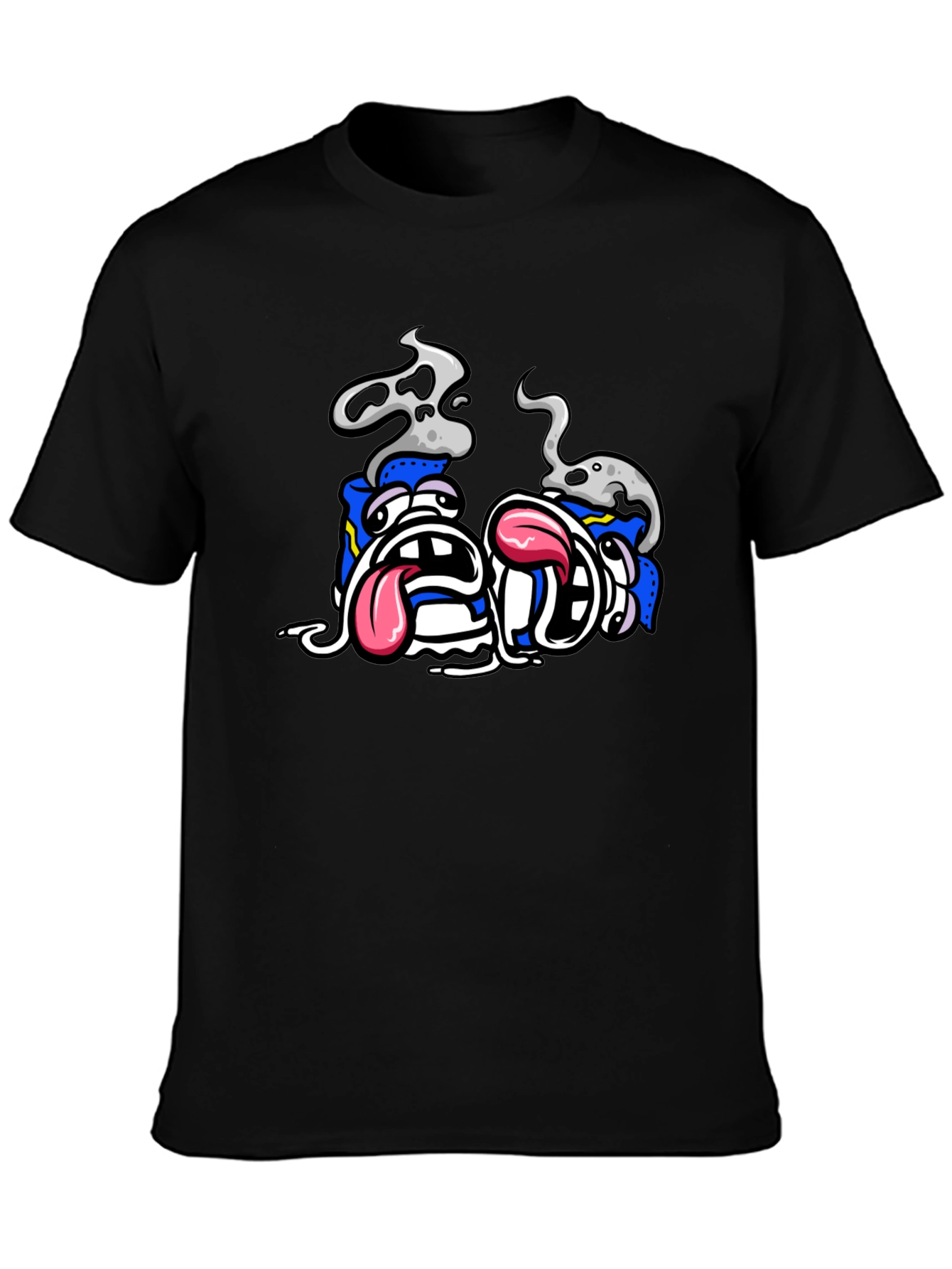 Cartoon Graphic Black T-Shirt