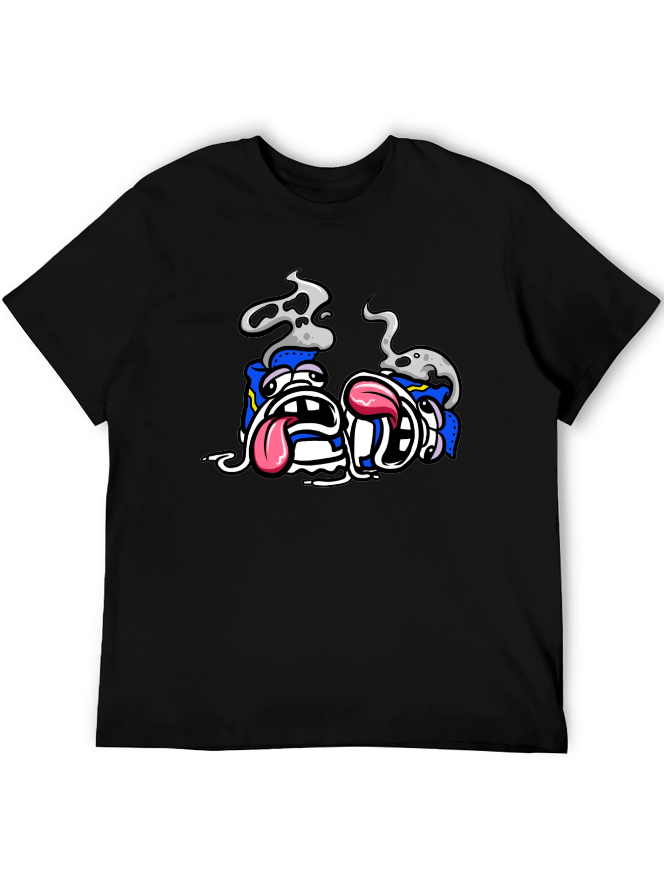 Cartoon Graphic Black T-Shirt