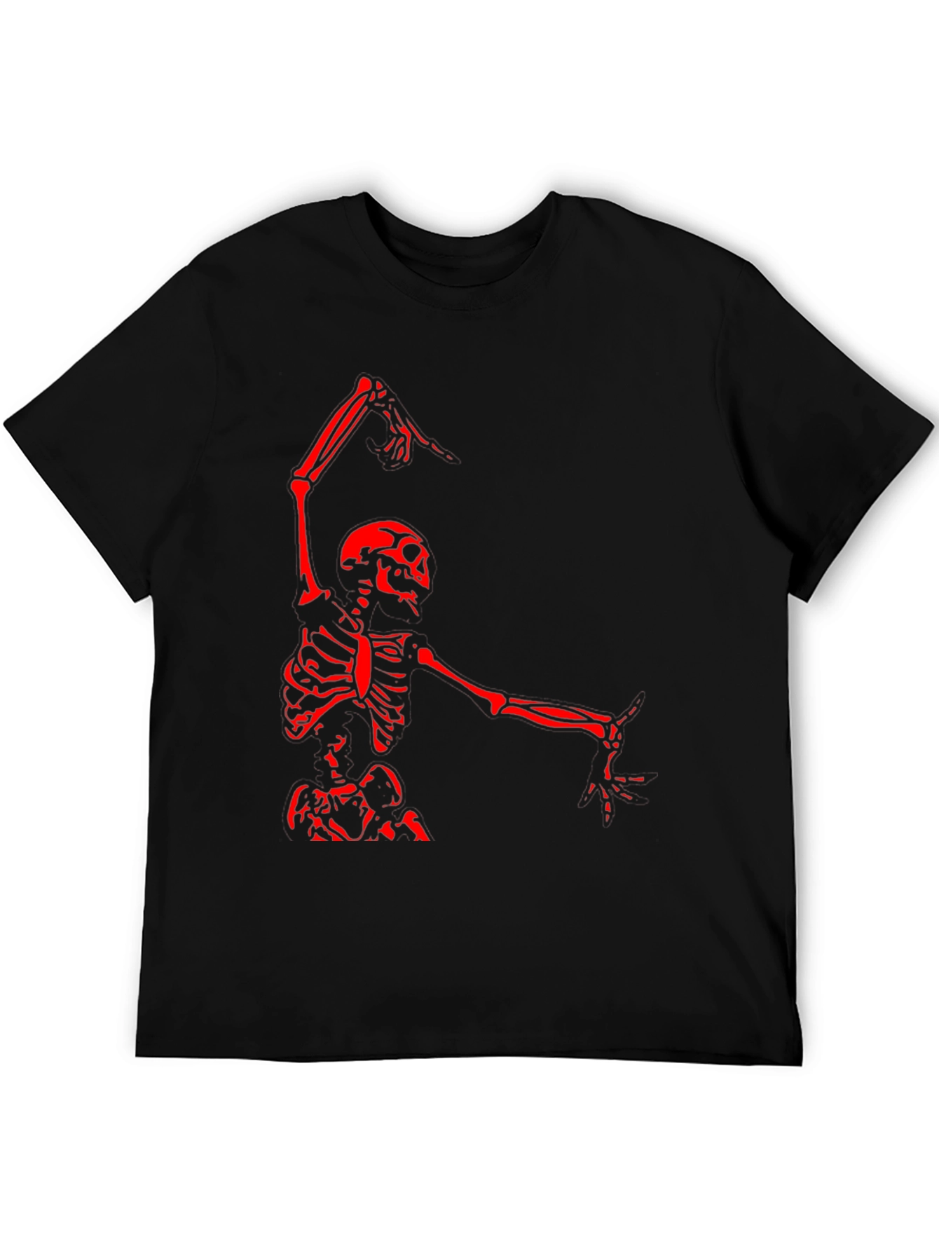 Skeleton Dance Graphic Tee - Black