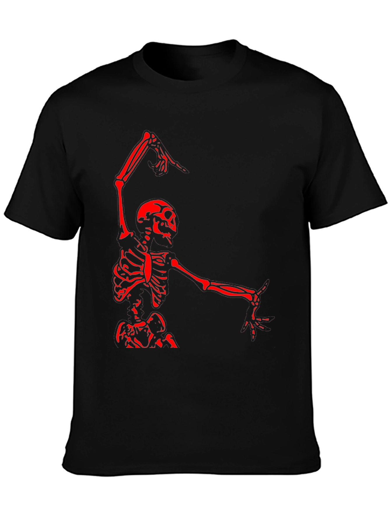 Skeleton Dance Graphic Tee - Black