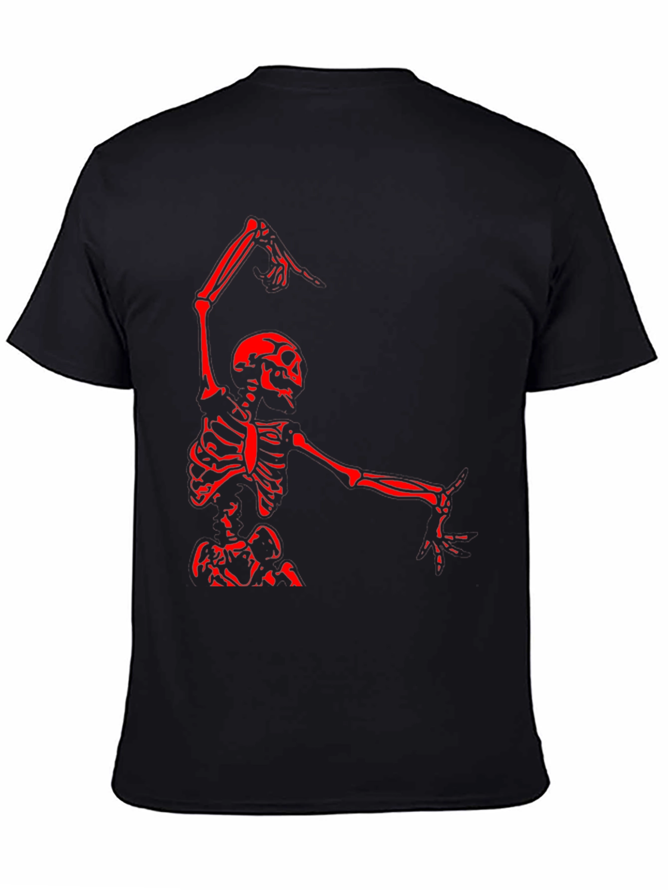Skeleton Dance Graphic Tee - Black